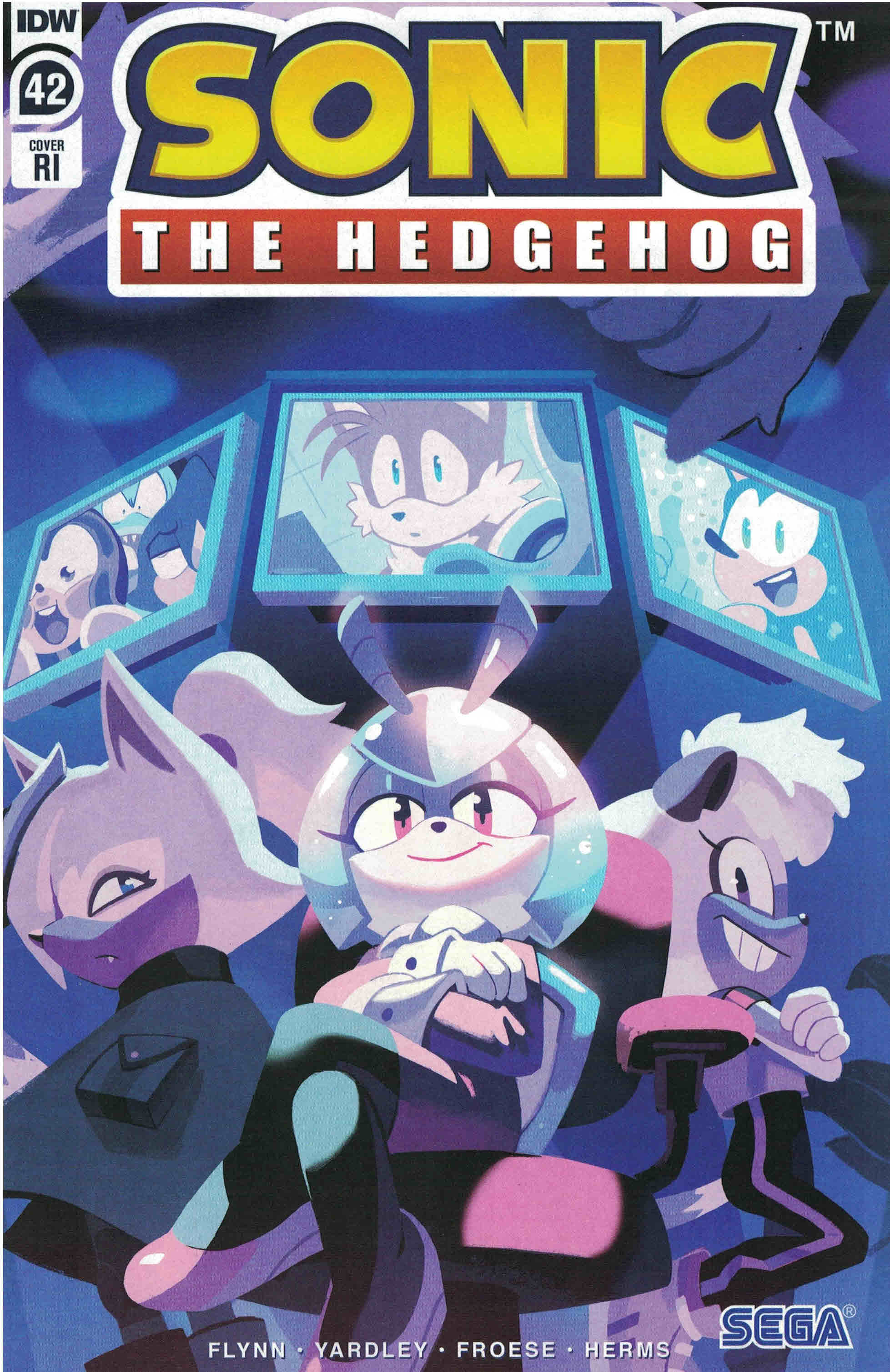 Sonic the Hedgehog #42 1:10 Nathalie Fourdraine Variant IDW 2018 Ian ...