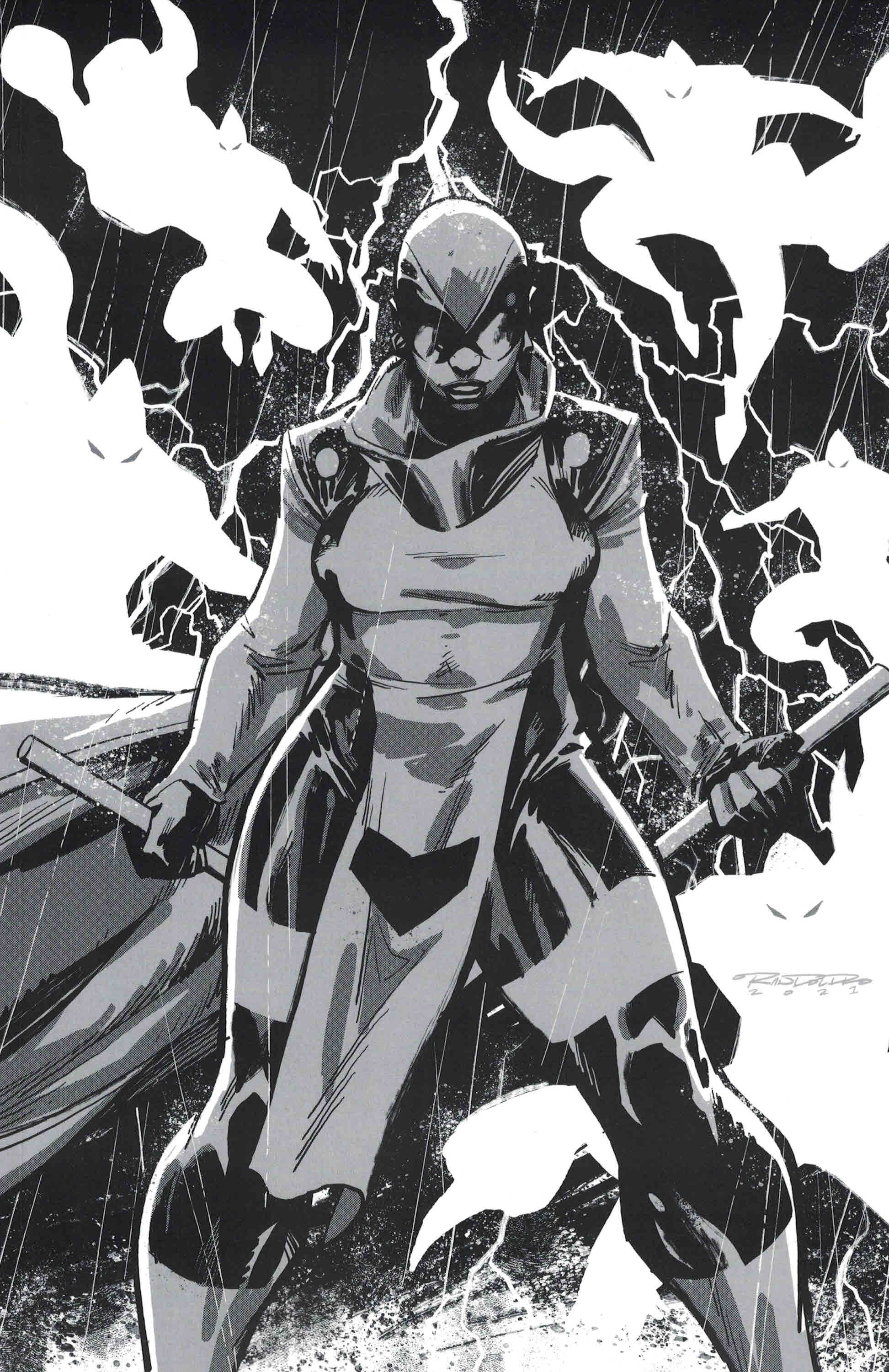 Skybound X #4 1:10 Randolph B&W Virgin Variant Excellence Image 2021 Kirkman