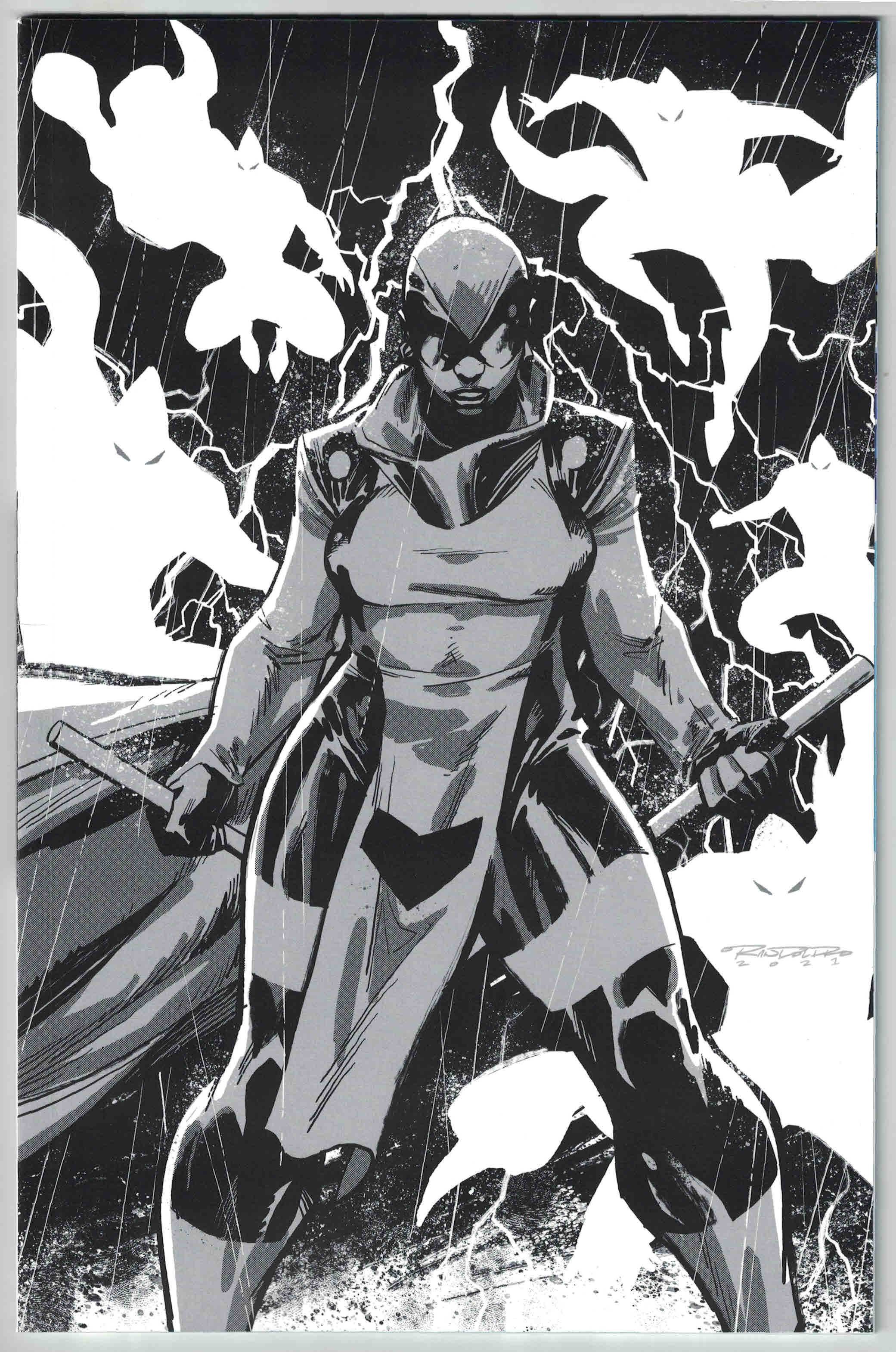 Skybound X #4 1:10 Randolph B&W Variant Excellence Image 2021 Kirkman VF/NM