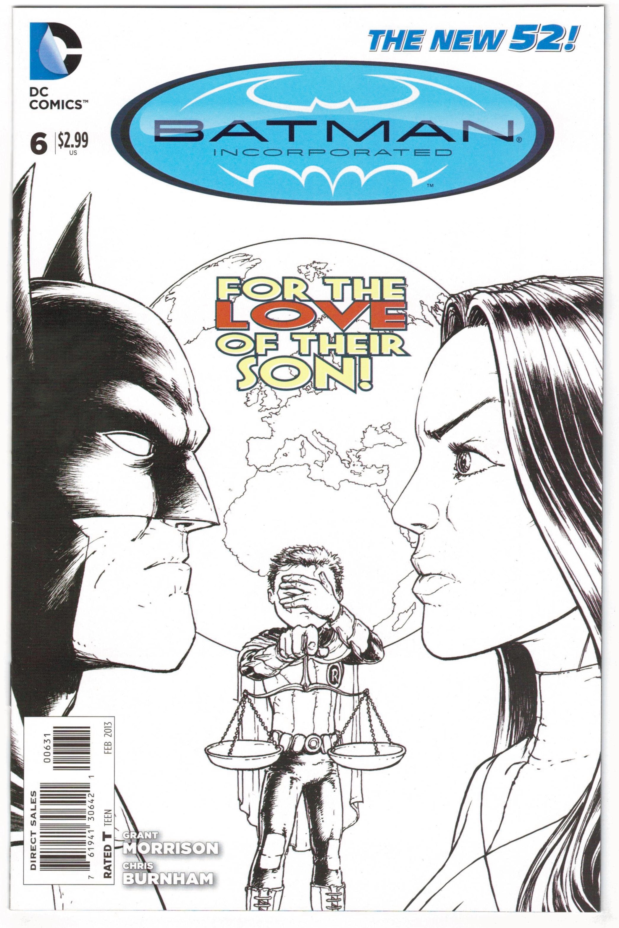 Batman Incorporated #6 1:100 Chris Burnham Variant DC New 52 2012 VF/NM