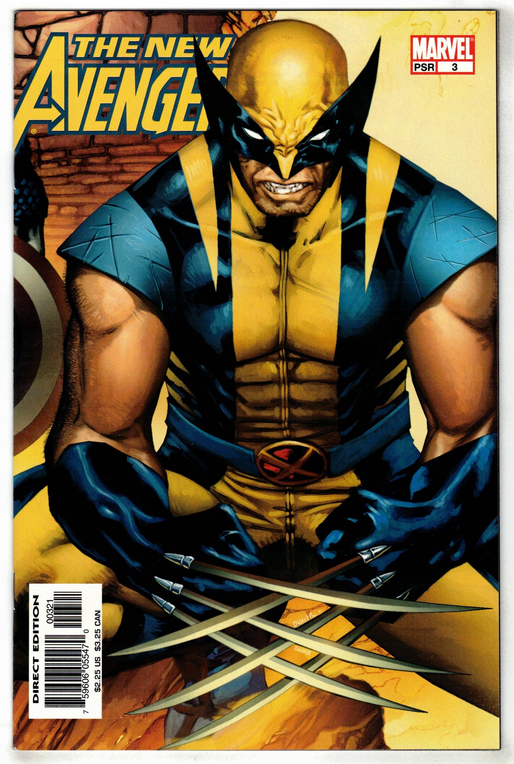 New Avengers #3 David Finch Wolverine Variant Marvel 2005 Bendis