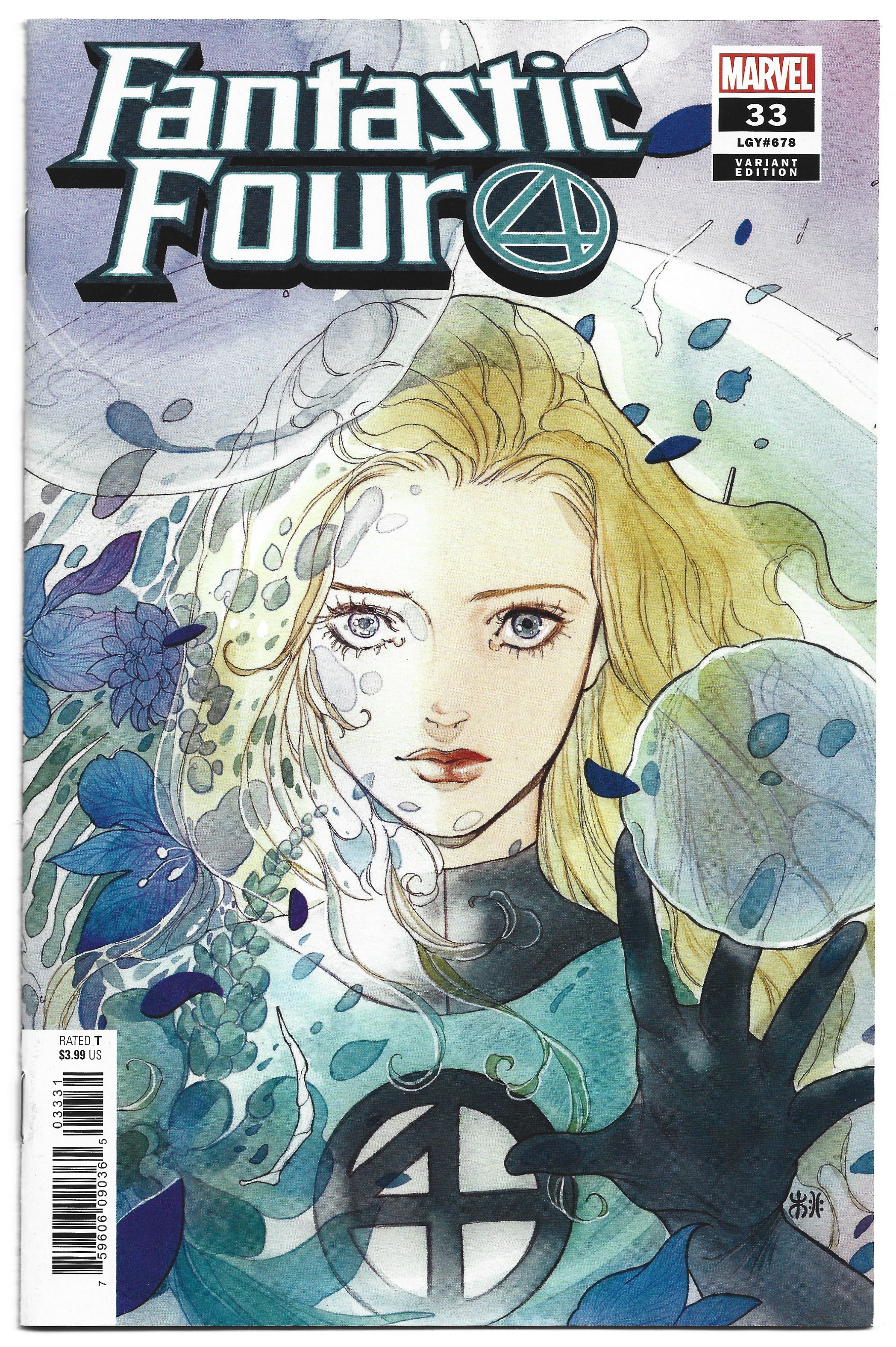 Fantastic Four #33 1:50 Peach Momoko Variant Invisible Woman Marvel 2018 VF/NM