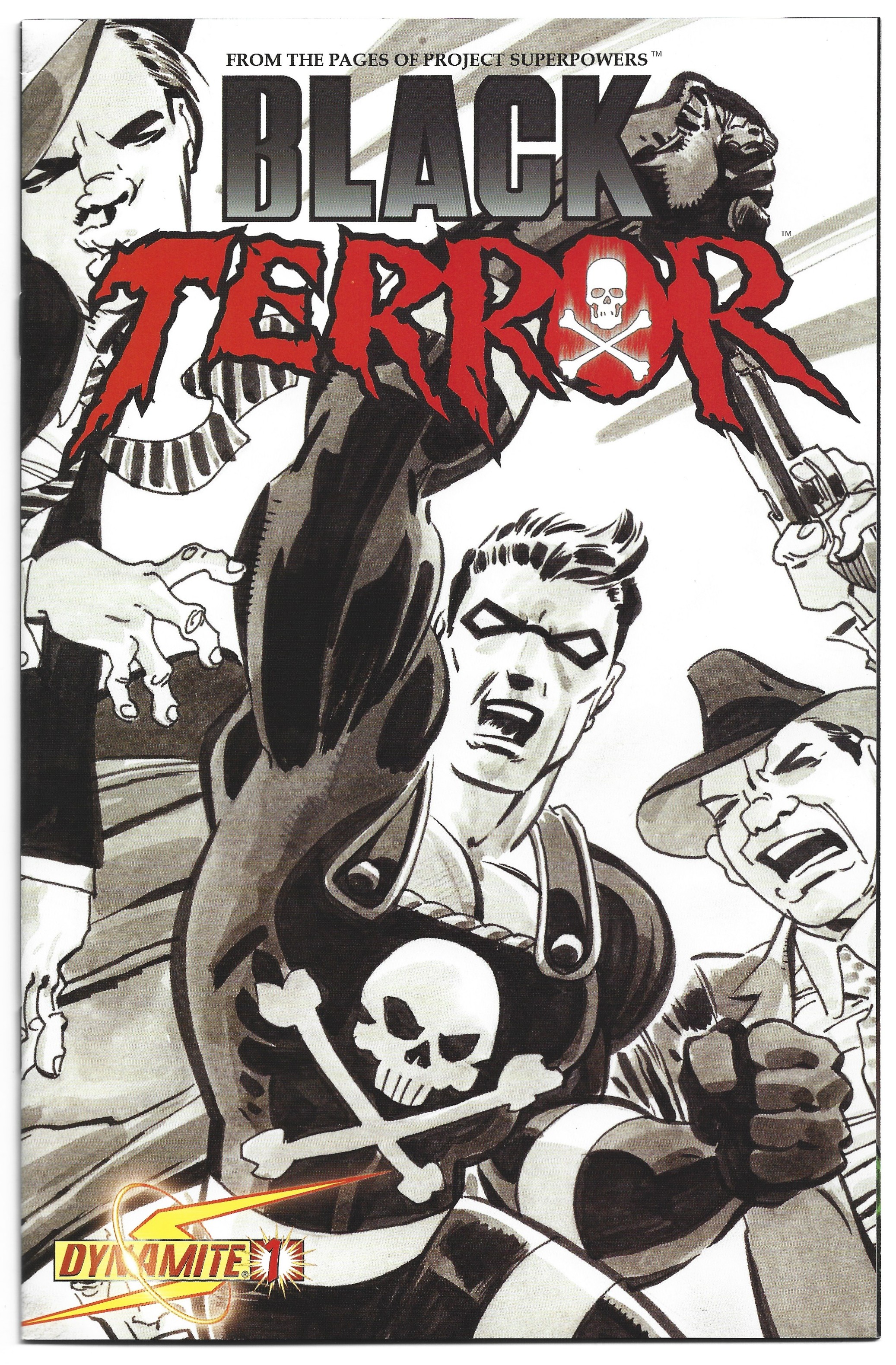 Black Terror #1 1:20 Tim Sale Variant Project Superpowers 2008 VF/NM