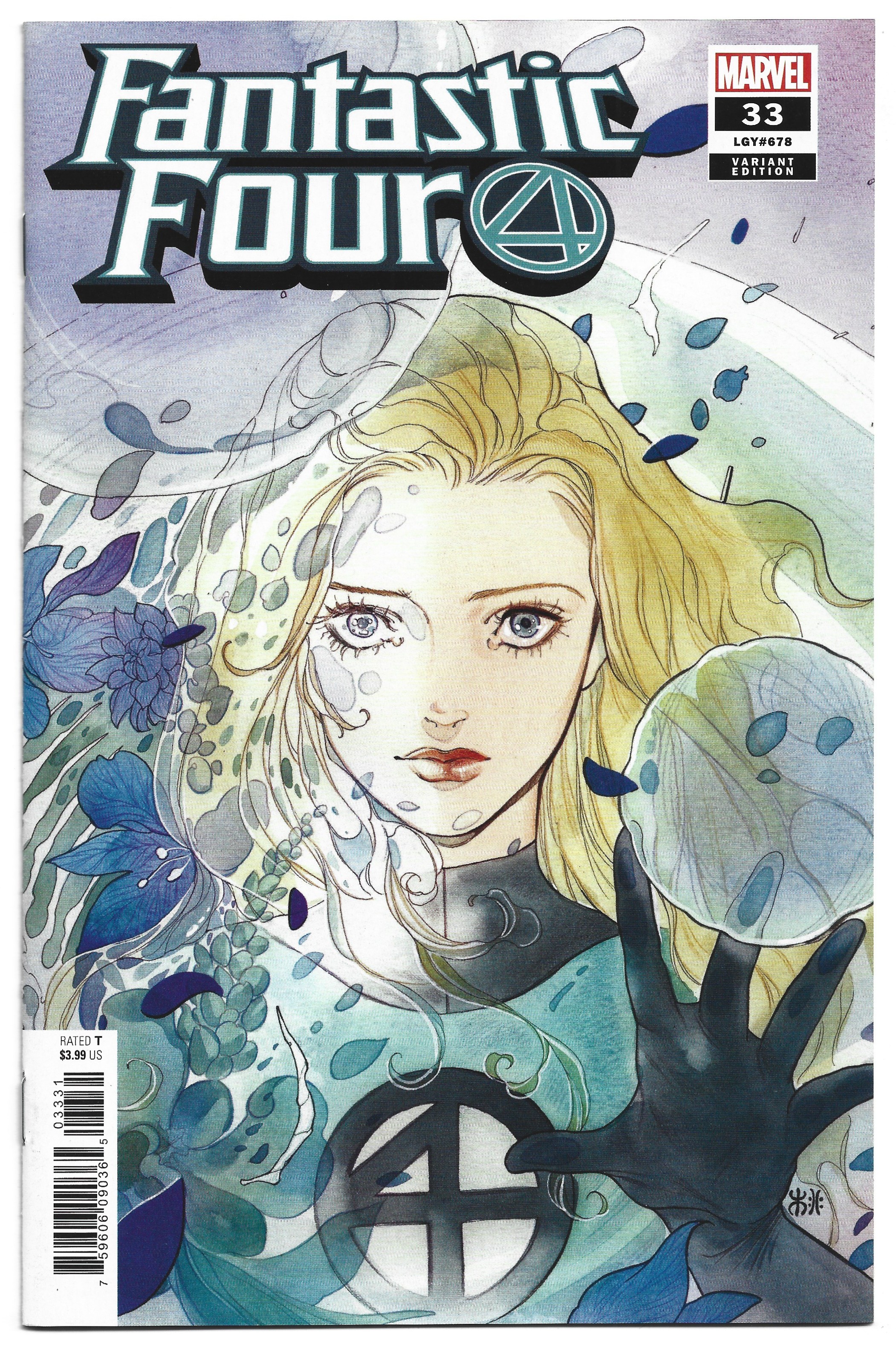 Fantastic Four #33 1:50 Peach Momoko Variant Invisible Woman Marvel 2018 VF/NM