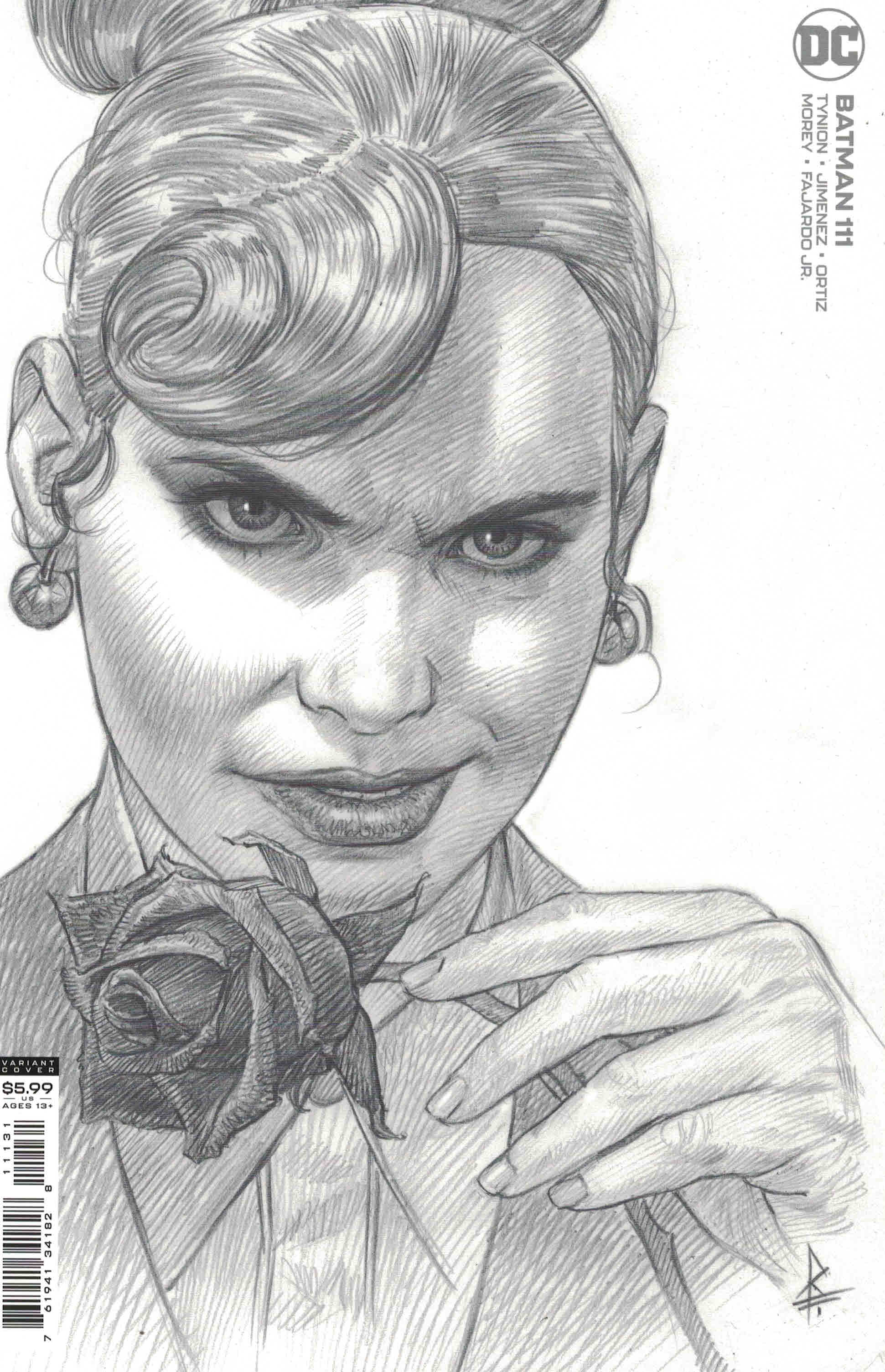 Batman #111 1:25 Federici Sketch Variant Card Stock Tynion IV DC 2016