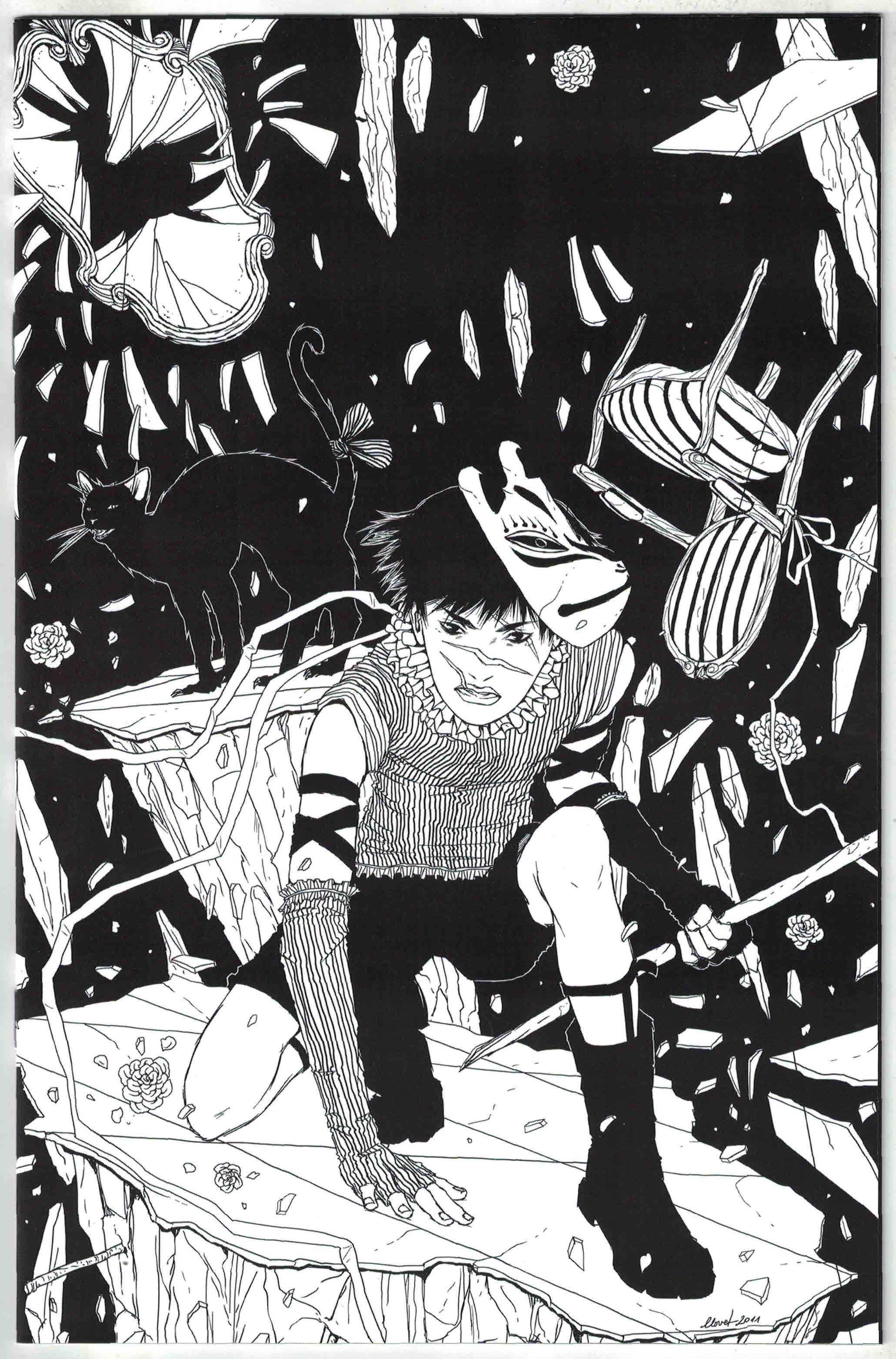 Porcelain #1 1:25 Maria Llovet B&W Virgin Variant Ablaze 2021
