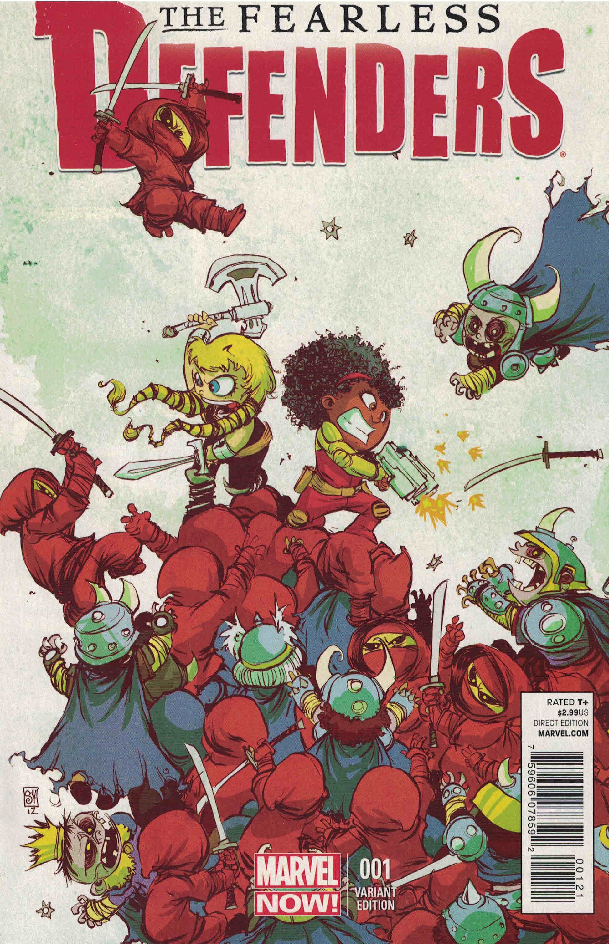 Fearless Defenders #1 Skottie Young Marvel Babies Variant Misty Knight 2013 NOW