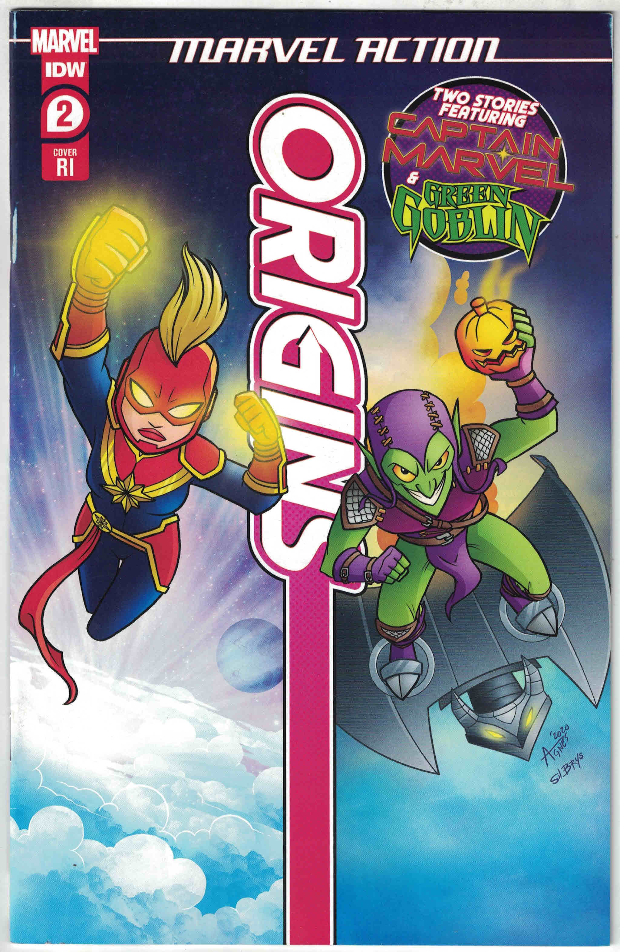 Marvel Action Origins 1:10 Garbowska Variant Captain Marvel Marvel 2020 F/VF