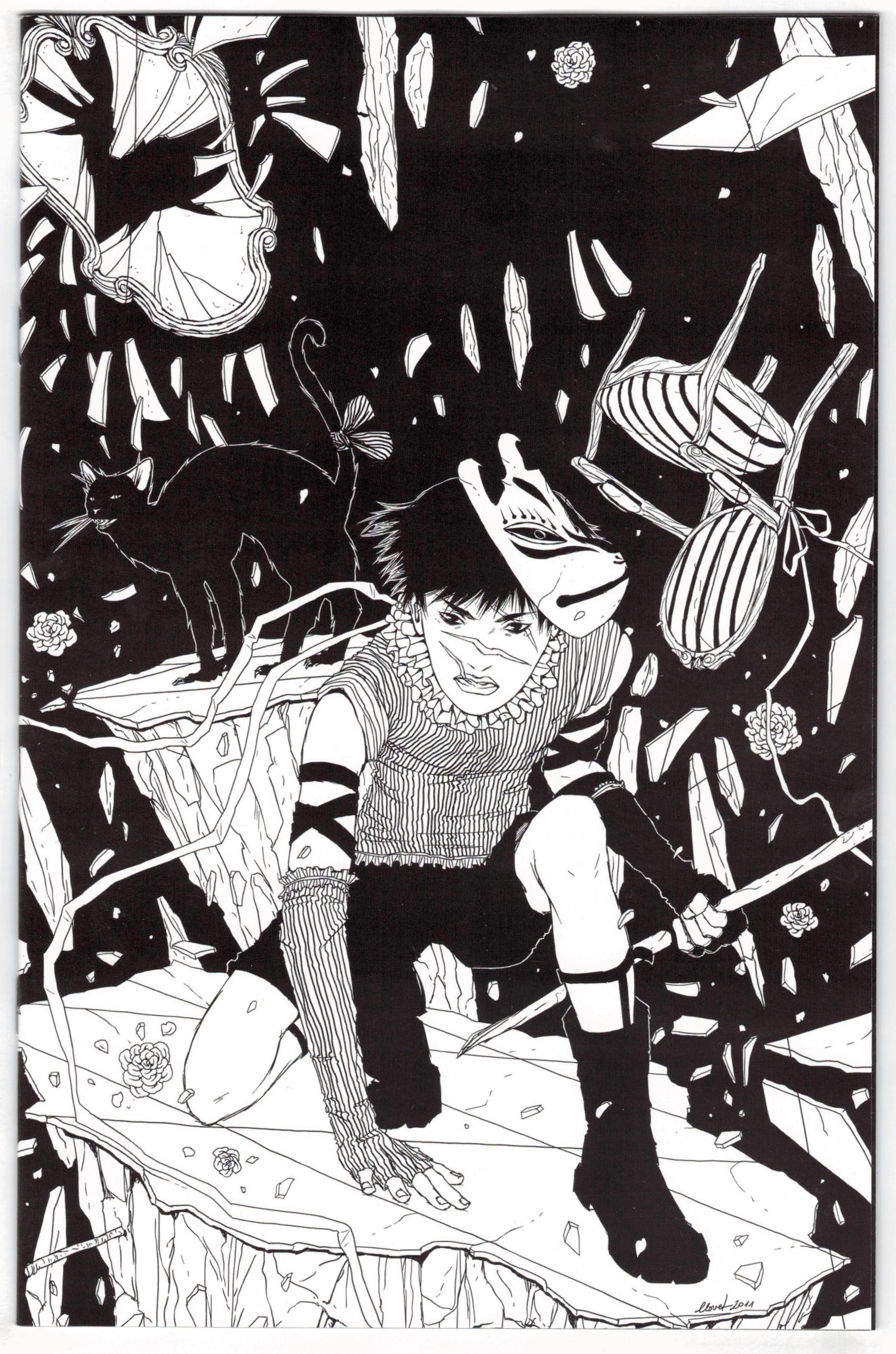 Porcelain #1 1:25 Maria Llovet B&W Virgin Variant Ablaze 2021 VF/NM