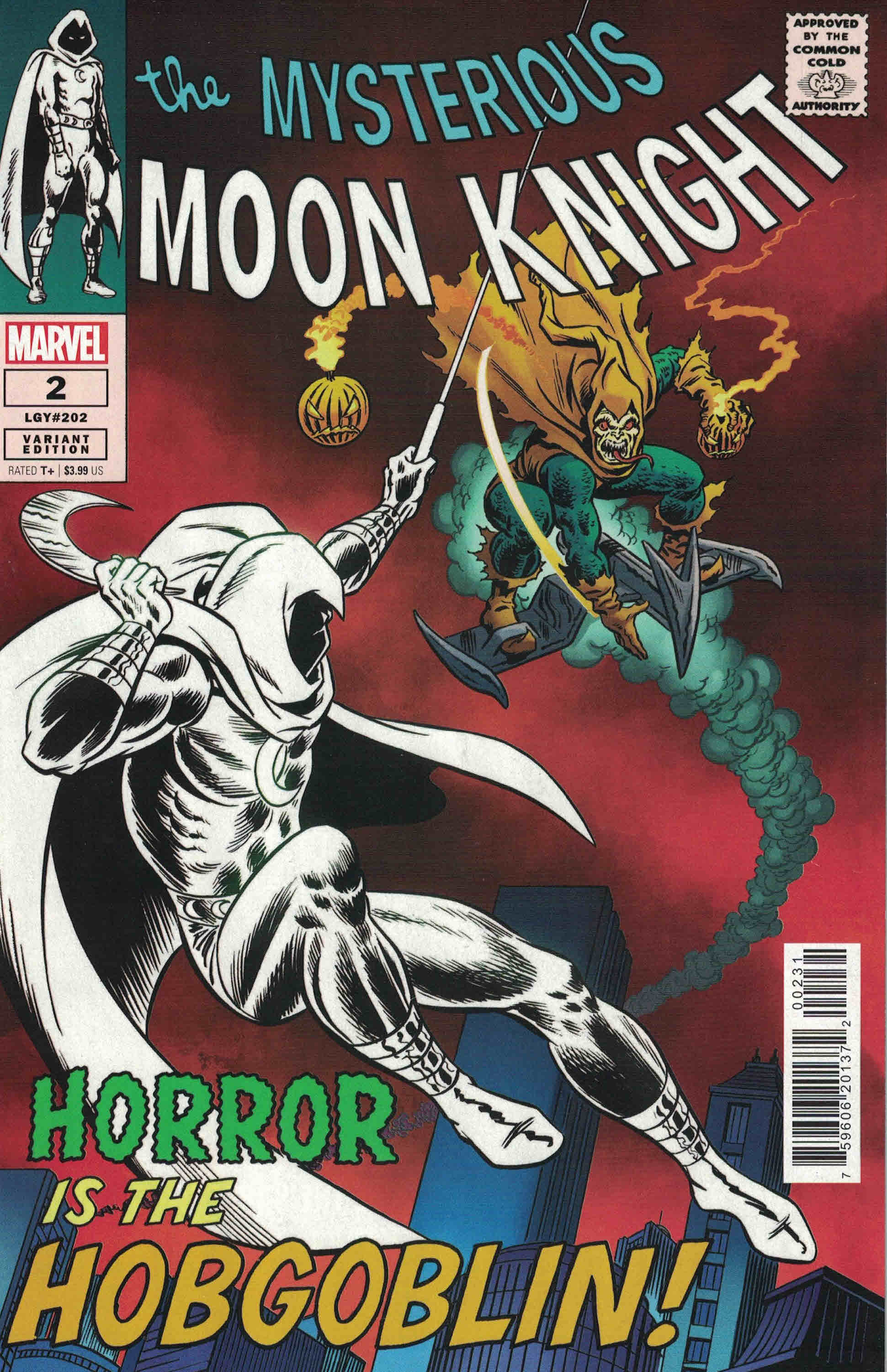 Moon Knight #2 1:50 John Romita Sr Hidden Gem Variant Marvel 2021