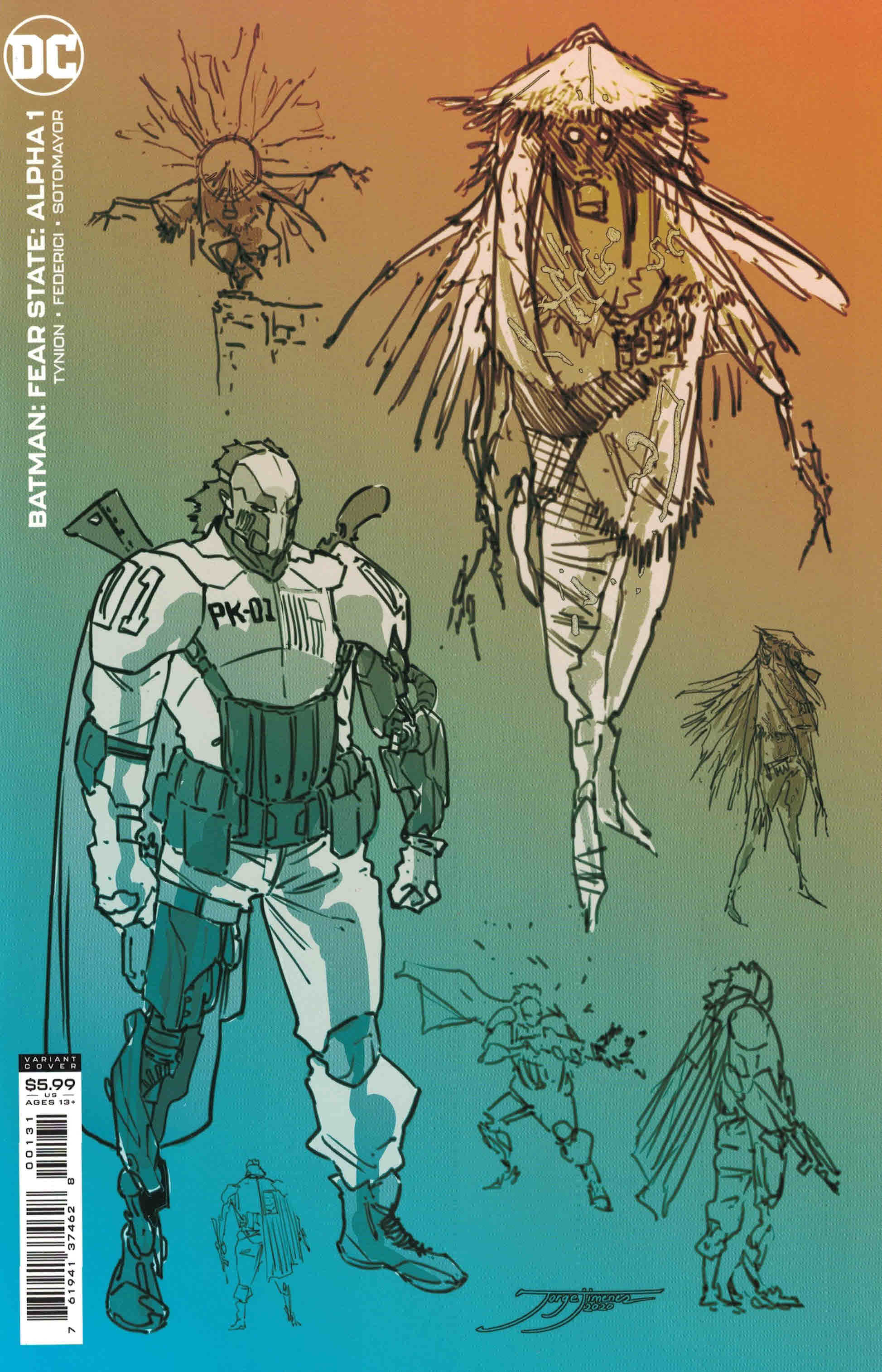 Batman Fear State Alpha #1 1:25 Jimenez Design Variant Tynion IV DC 2021