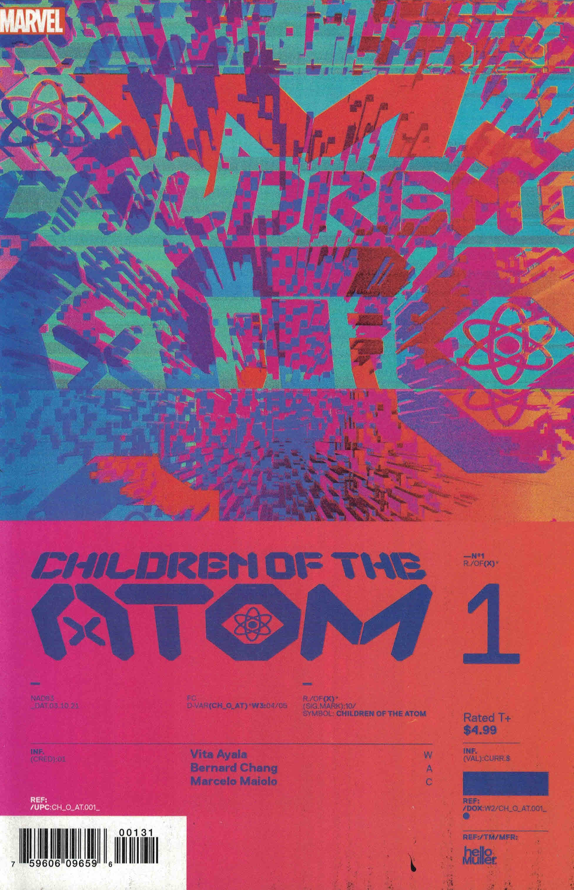 Children of the Atom #1 1:10 Tom Muller Variant Marvel 2021 Vita Ayala