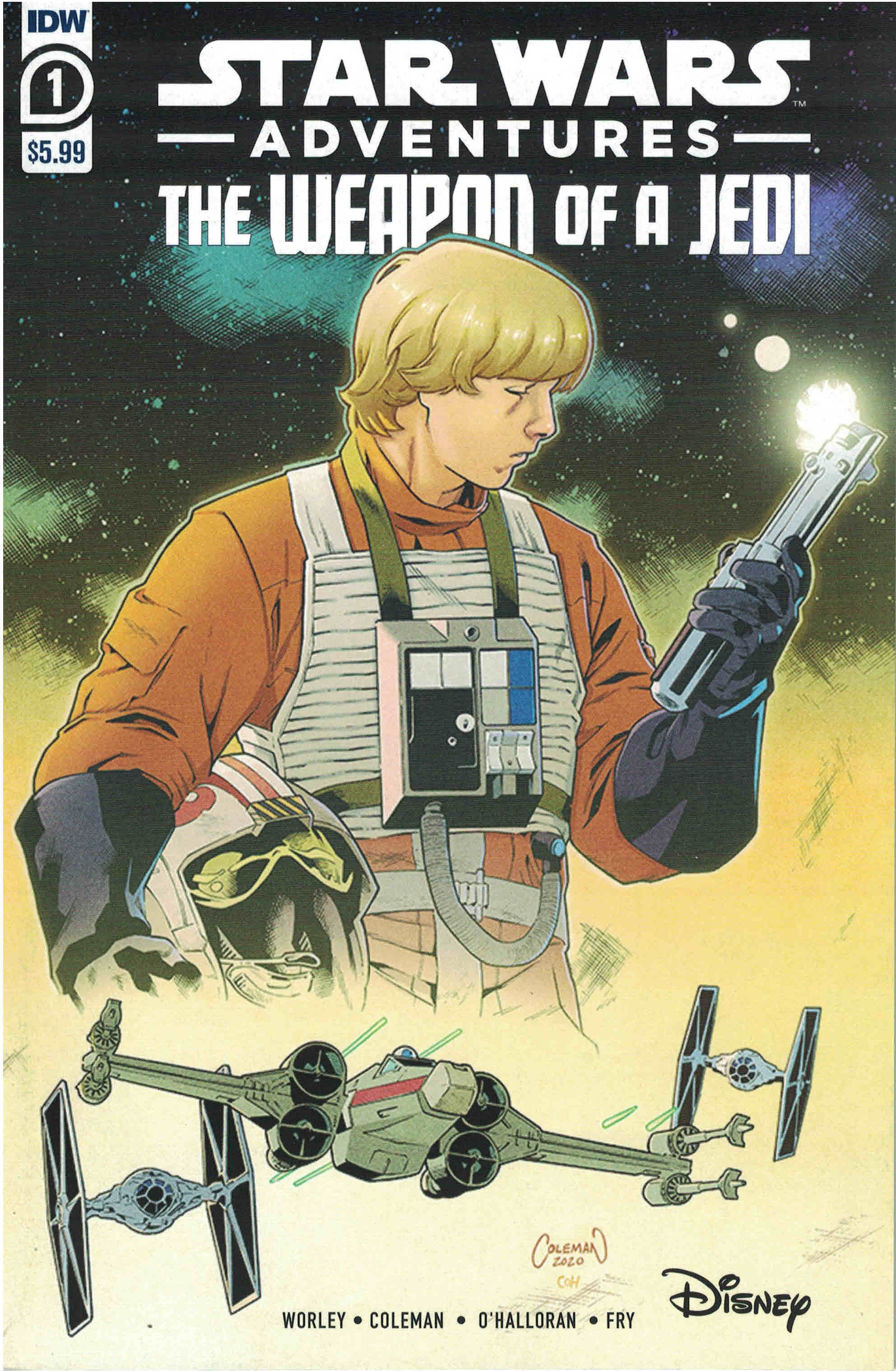 Star Wars Adventures the Weapon of a Jedi #1 Ruairi Coleman A CVR IDW 2021