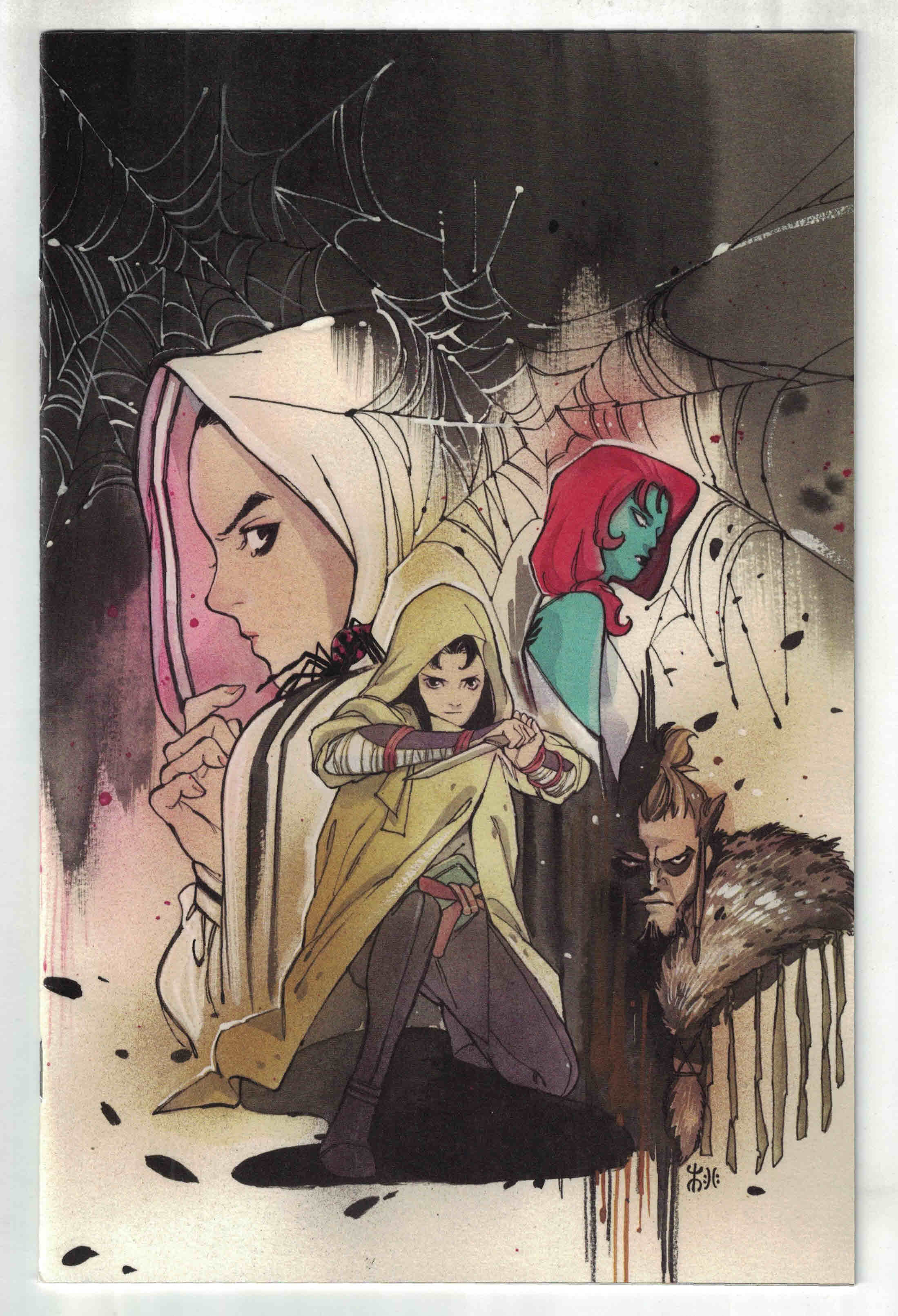 Demon Days Cursed Web #1 1:500 Peach Momoko Virgin Variant Spider-Gwen VF/NM
