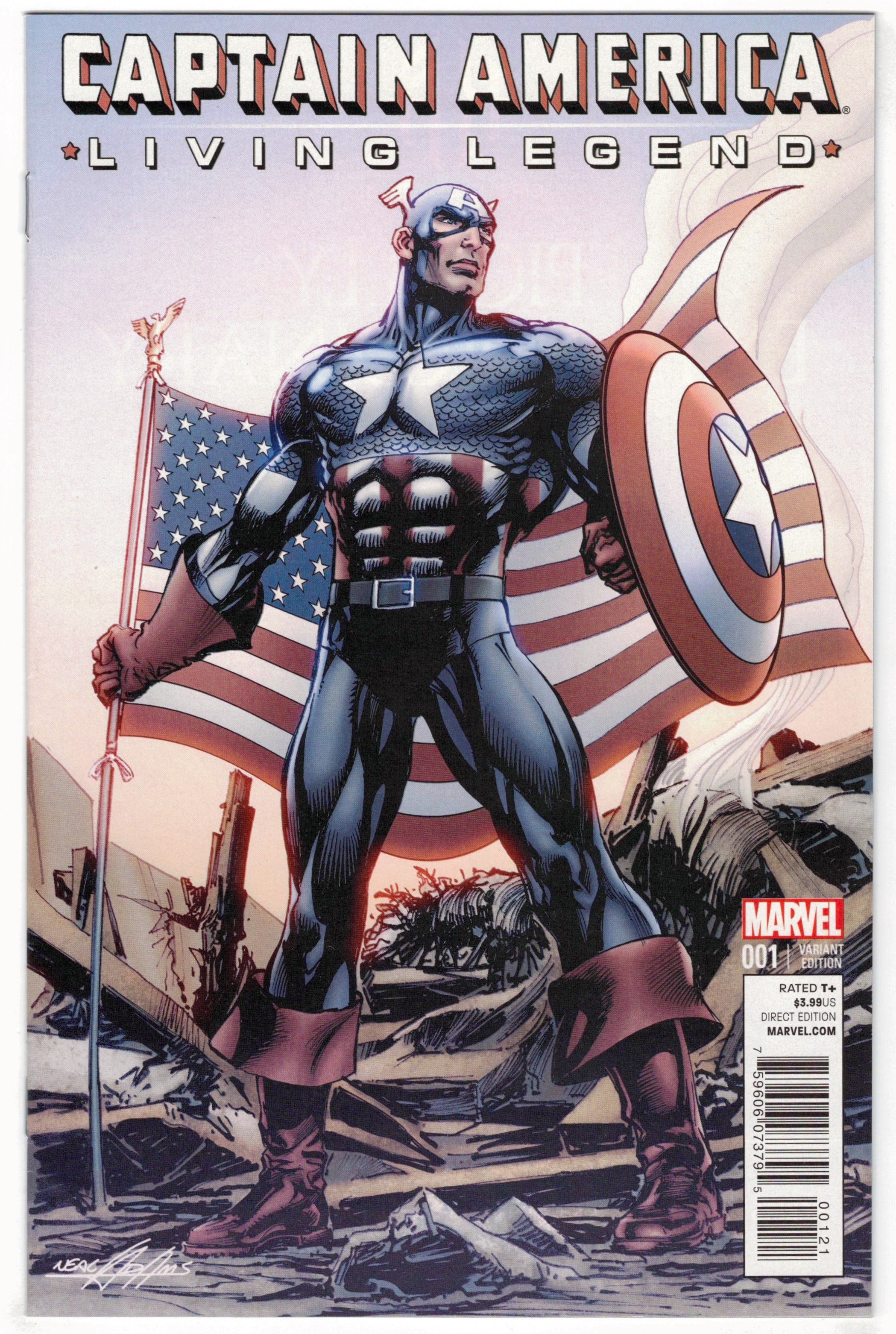 Captain America Living Legend #1 1:25 Neal Adams Variant Marvel