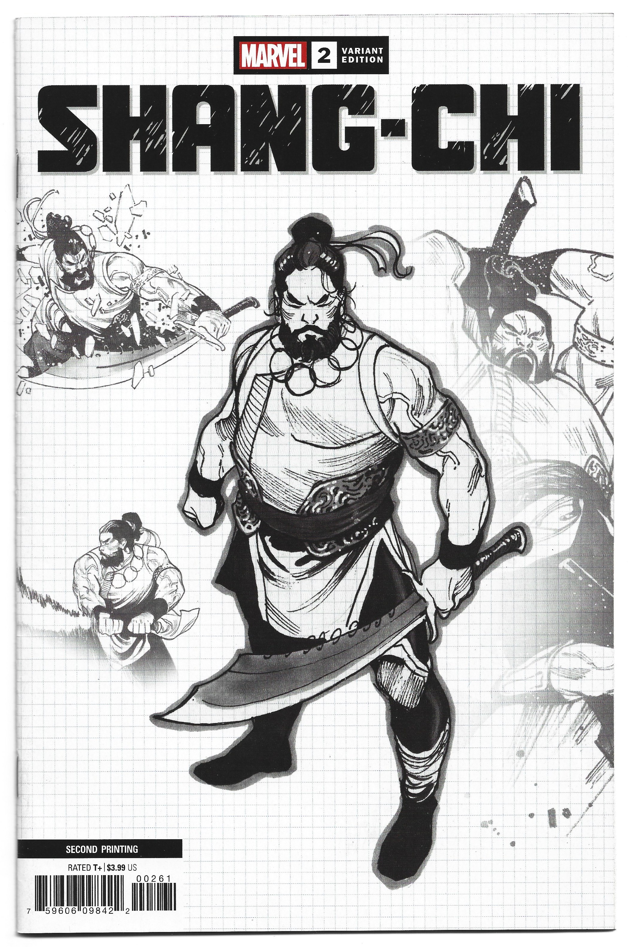 Shang-Chi #2 2nd Print 1:25 Philip Tan Design Variant Marvel 2020 VF/NM