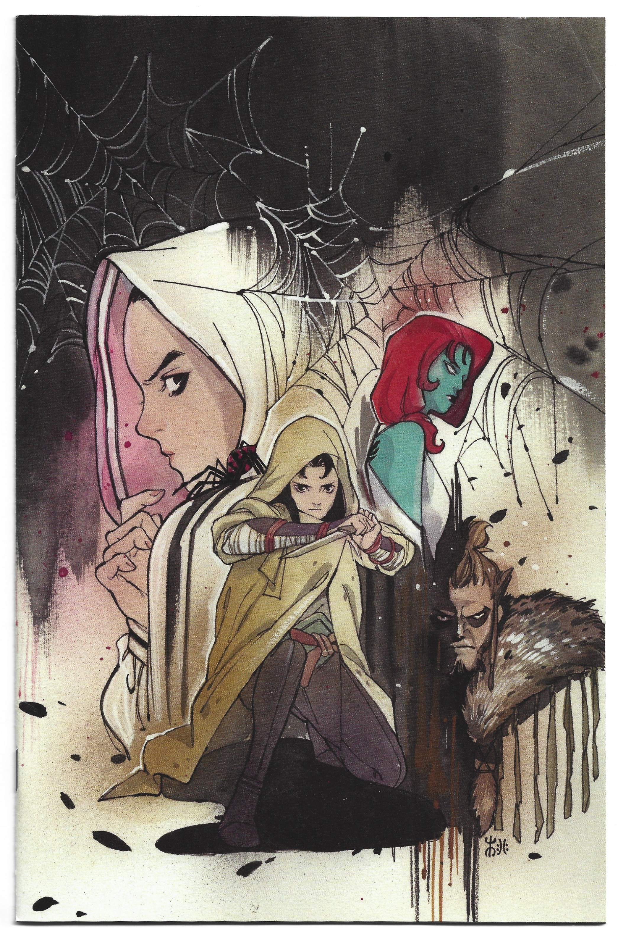 Demon Days Cursed Web #1 1:500 Peach Momoko Virgin Variant Spider-Gwen VF/NM