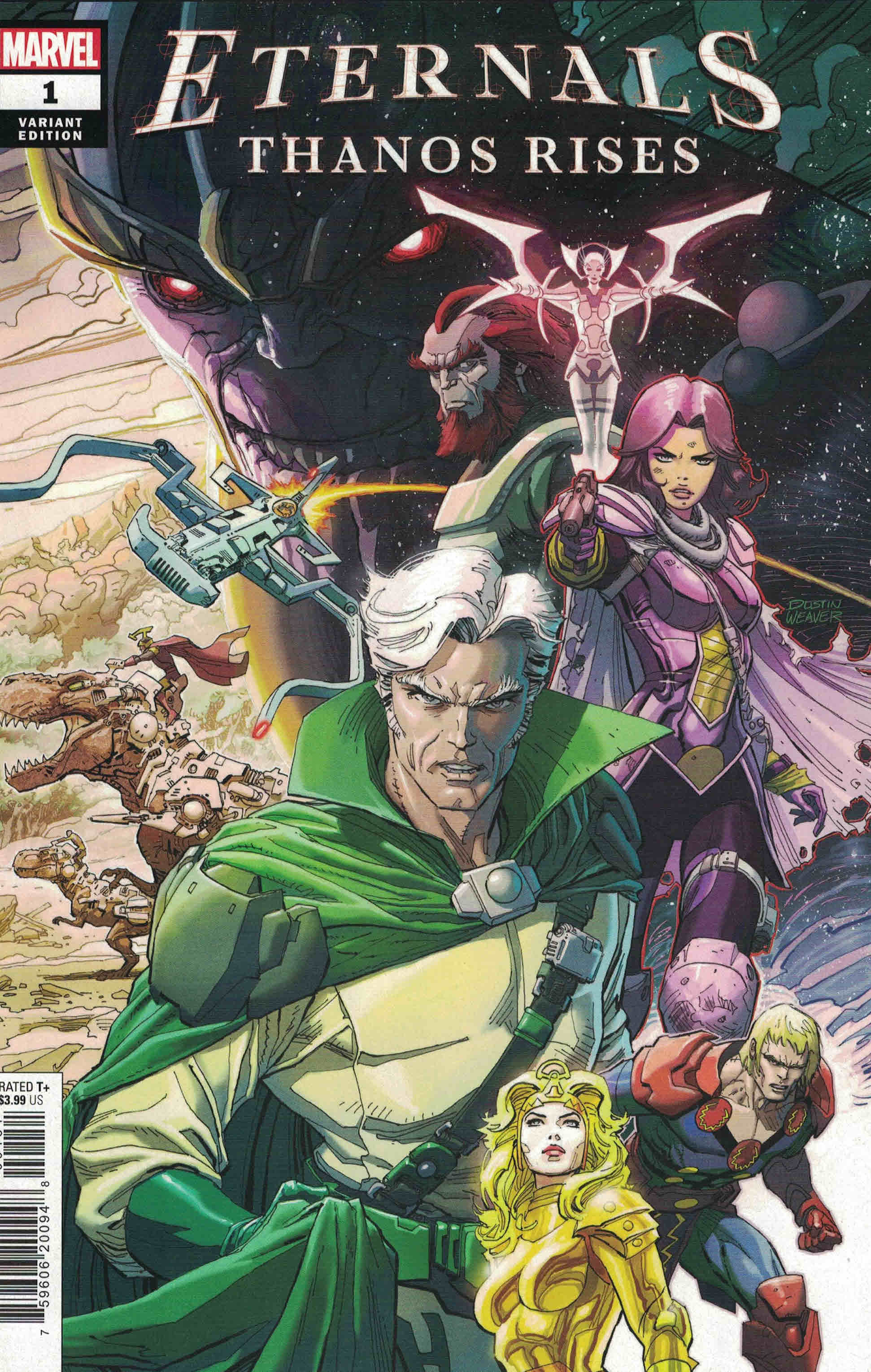Eternals Thanos Rises #1 1:25 Dustin Weaver Variant Marvel 2021