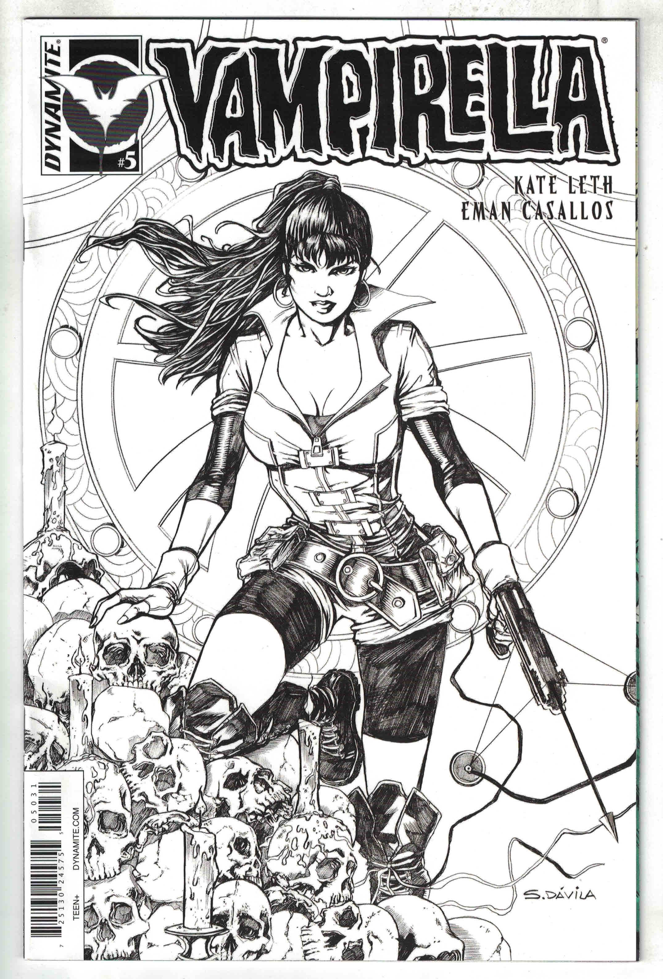 Vampirella #5 1:10 Davilla Sketch Variant Dynamite 2016 VF/NM