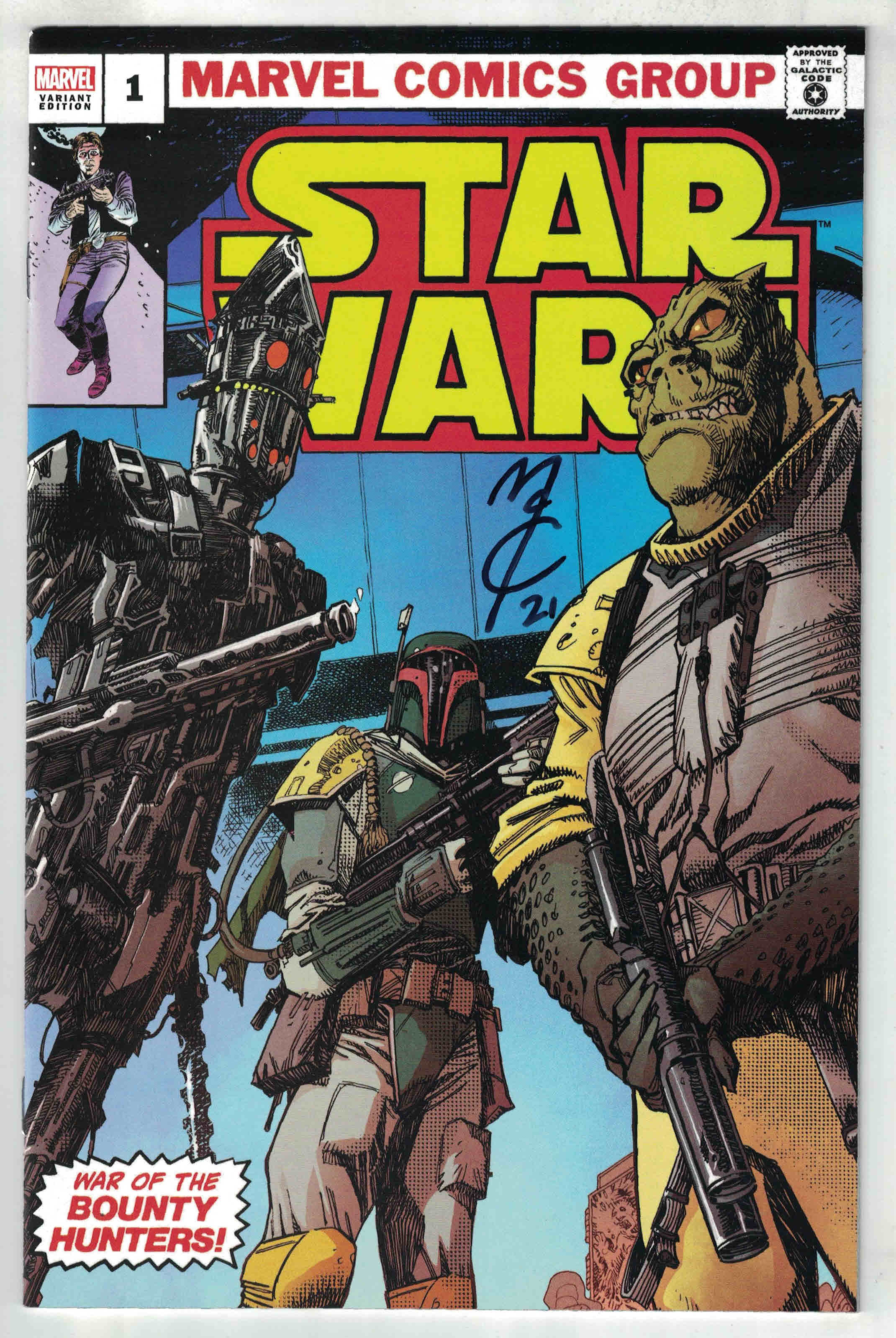 Star Wars War of the Bounty Hunters #1 Ultimate Comics McCrea Variant Signed NM