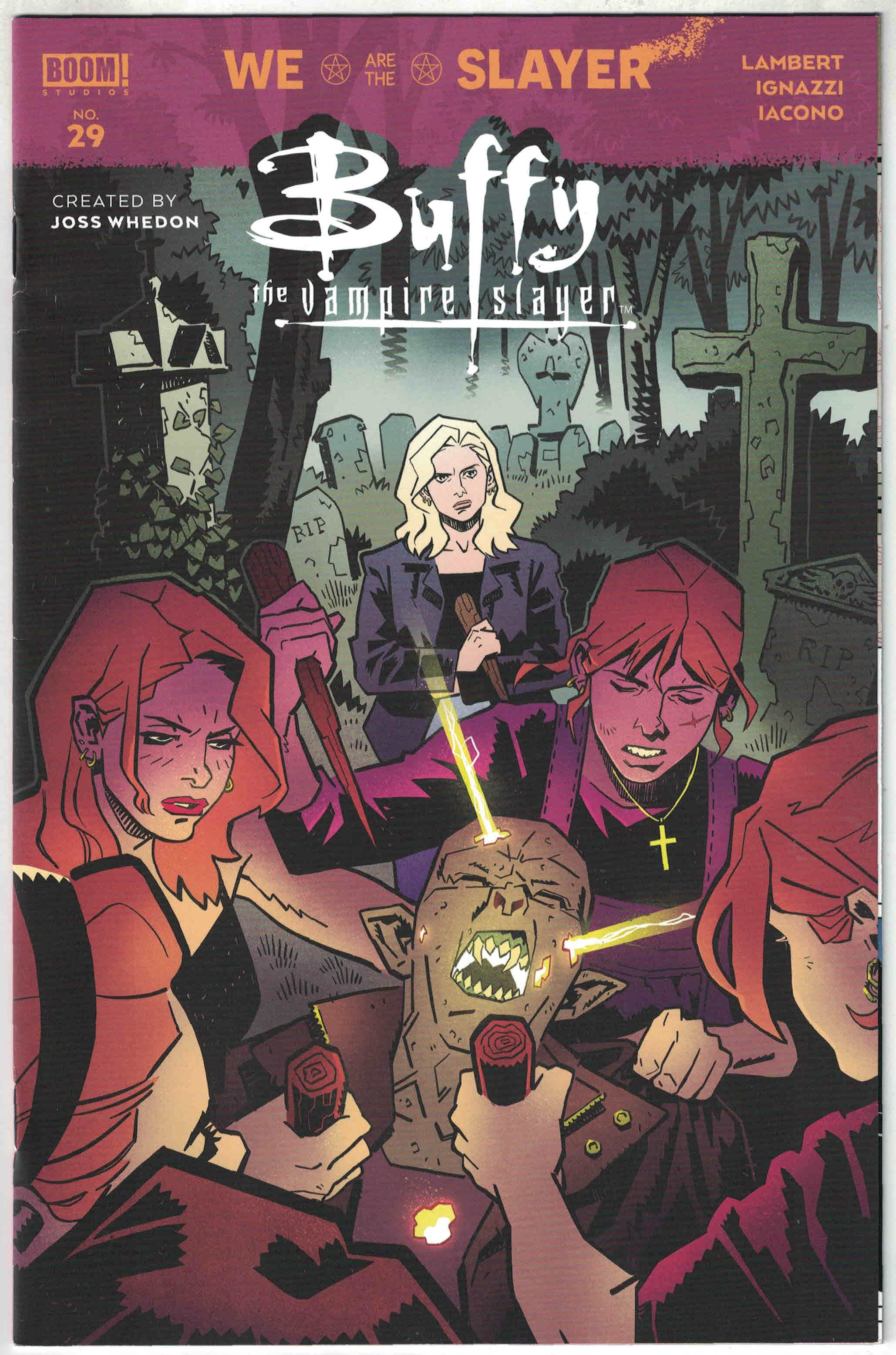 Buffy the Vampire Slayer #29 1:25 Claire Roe Variant Boom! 2019 Lambert VF/NM