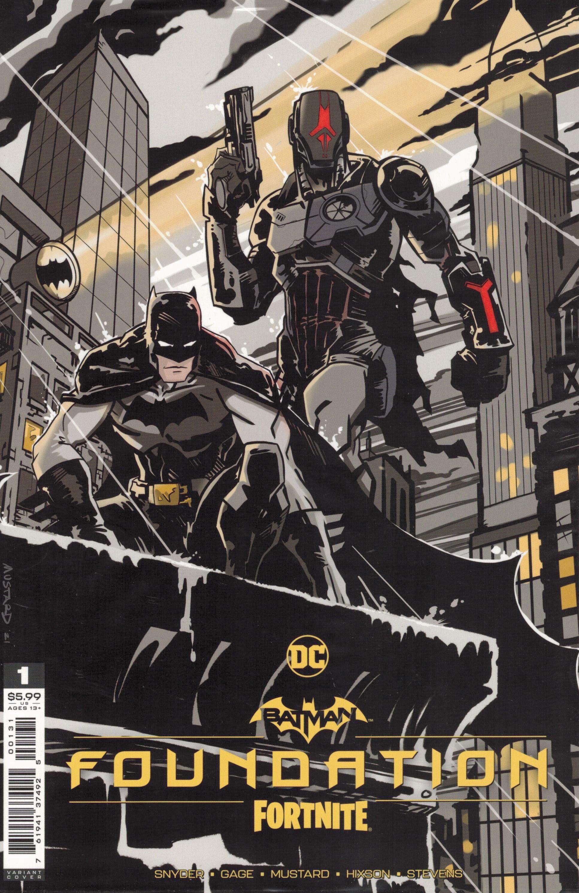 Batman Fortnite Foundation #1 1:25 Donald Mustard Variant DC 2021 SEALED