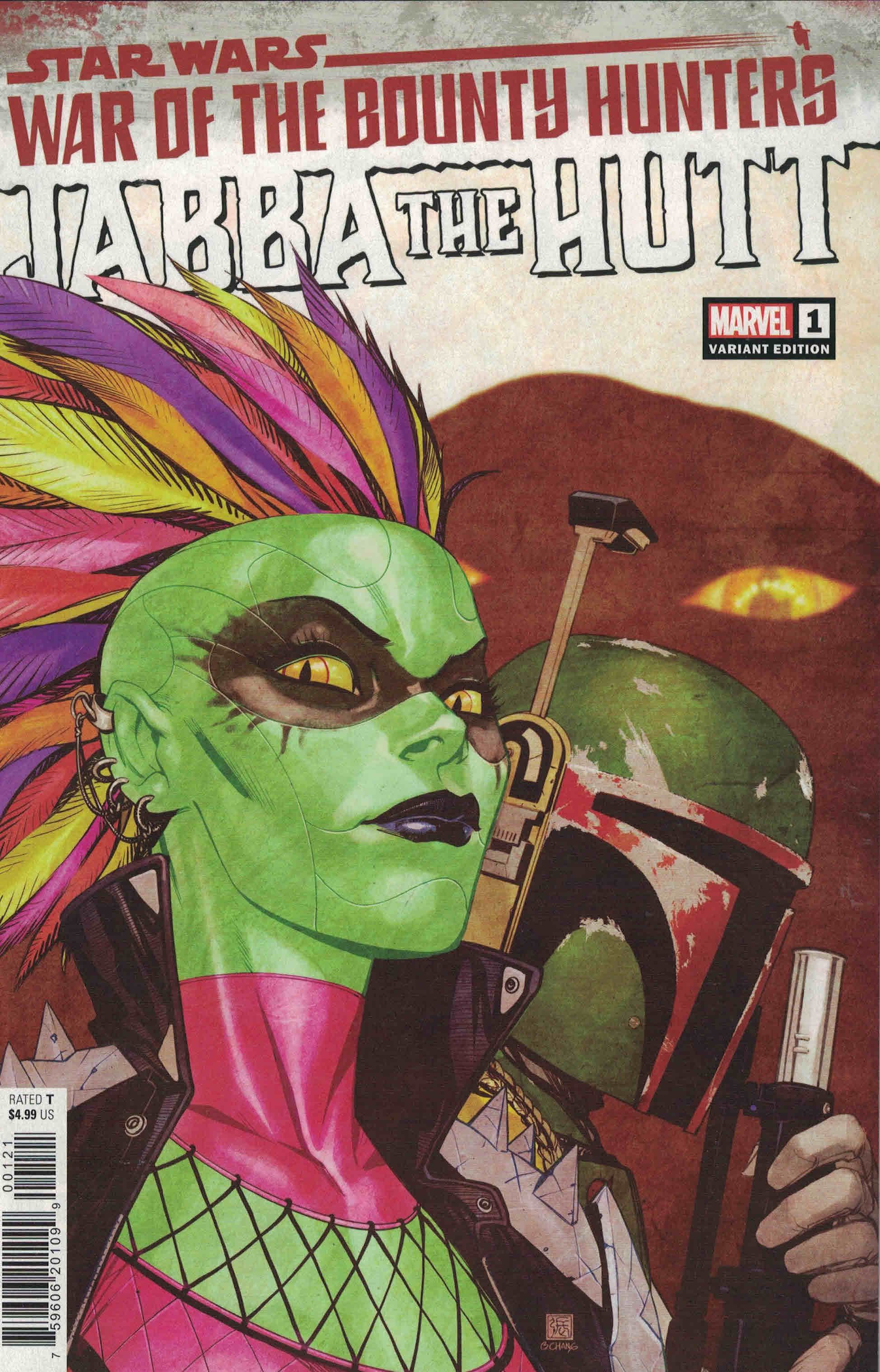 Star Wars War of the Bounty Hunters Jabba the Hutt #1 Chang Variant Marvel 2021