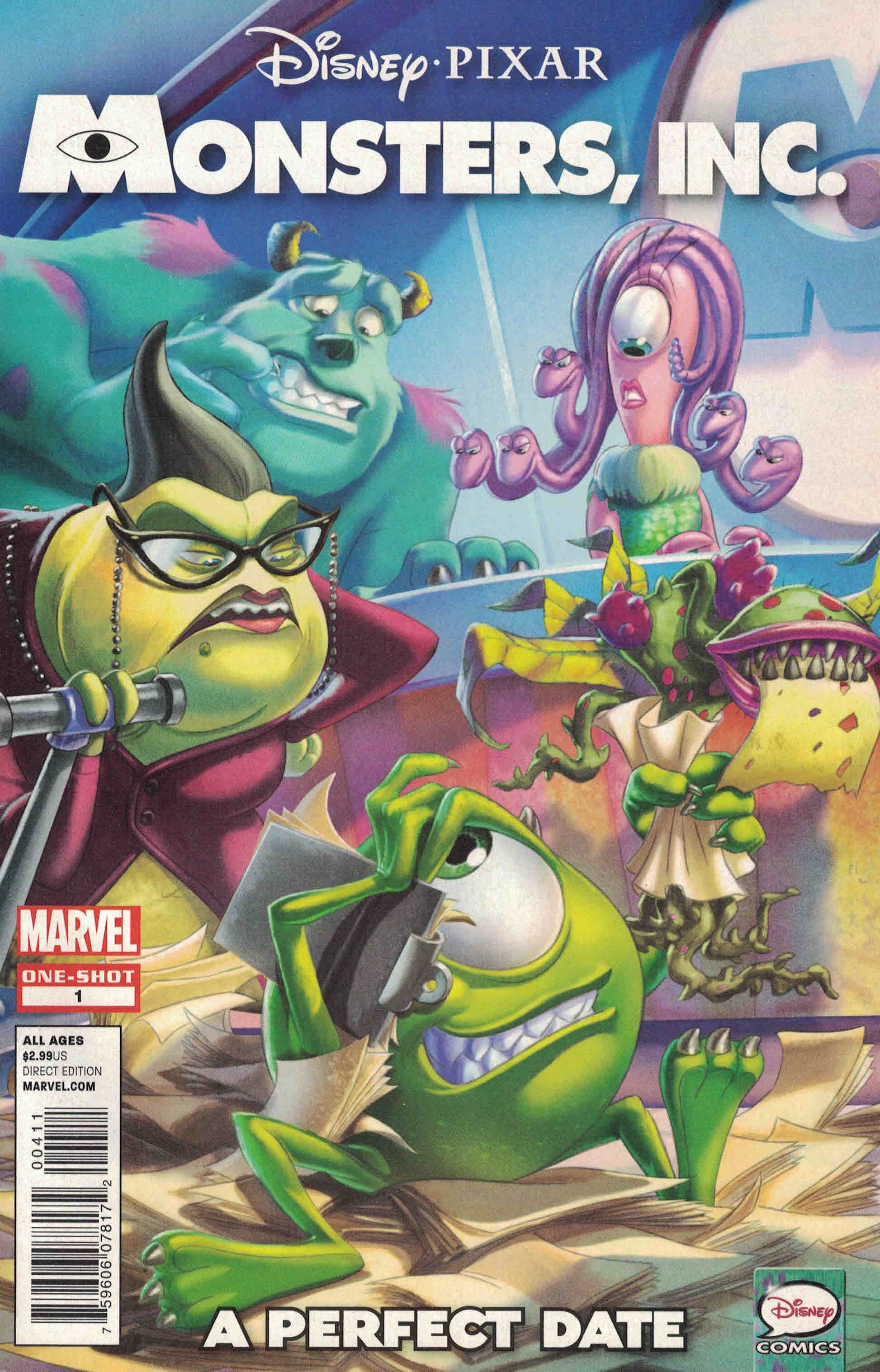 Monsters Inc A Perfect Date #1 One-Shot Ghiglione CVR Marvel 2013