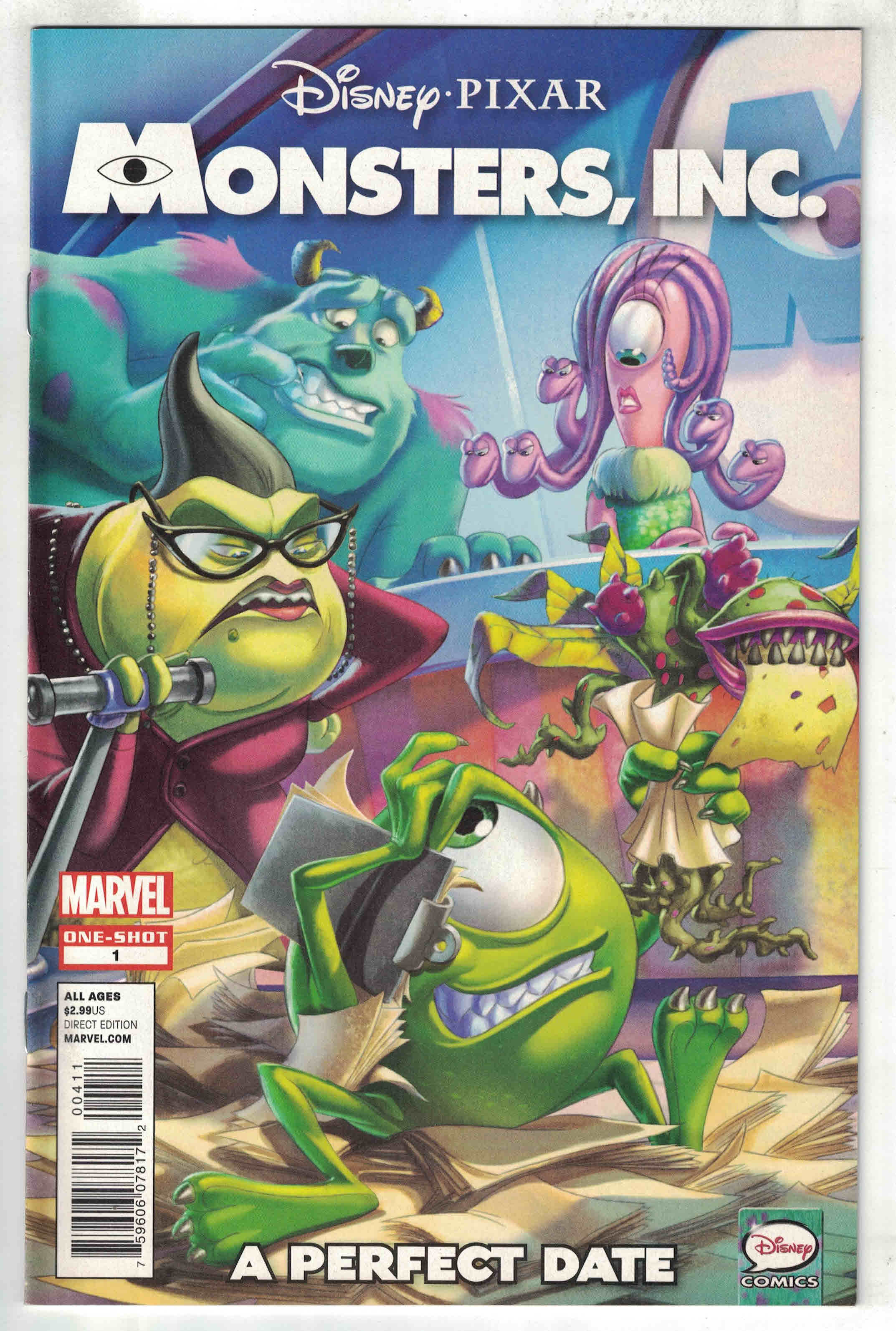 Monsters Inc A Perfect Date #1 Ghiglione Cover A Marvel 2013 VF/NM