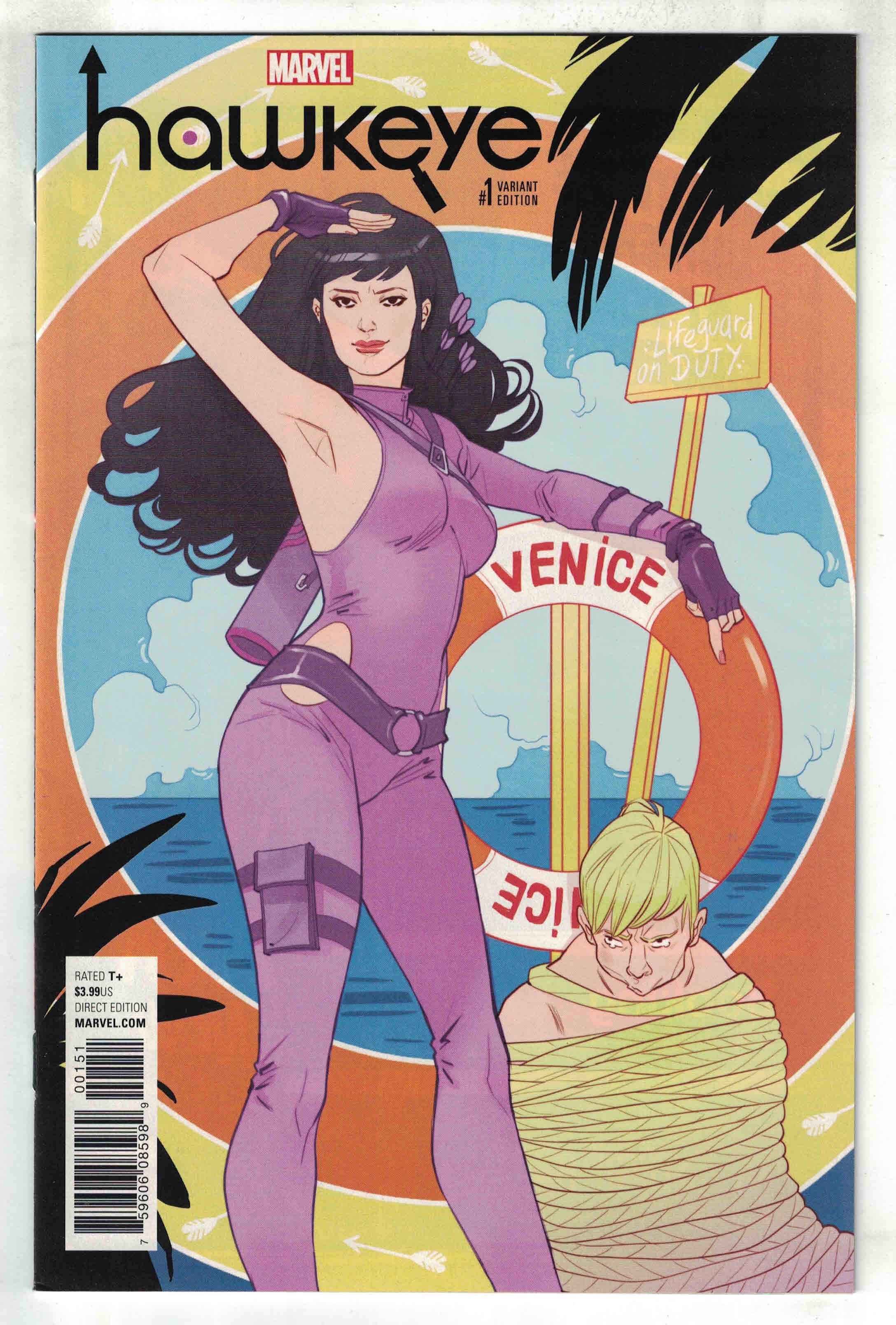 Hawkeye #1 1:25 Marguerite Sauvage Variant Kate Bishop Marvel 2016 VF/NM