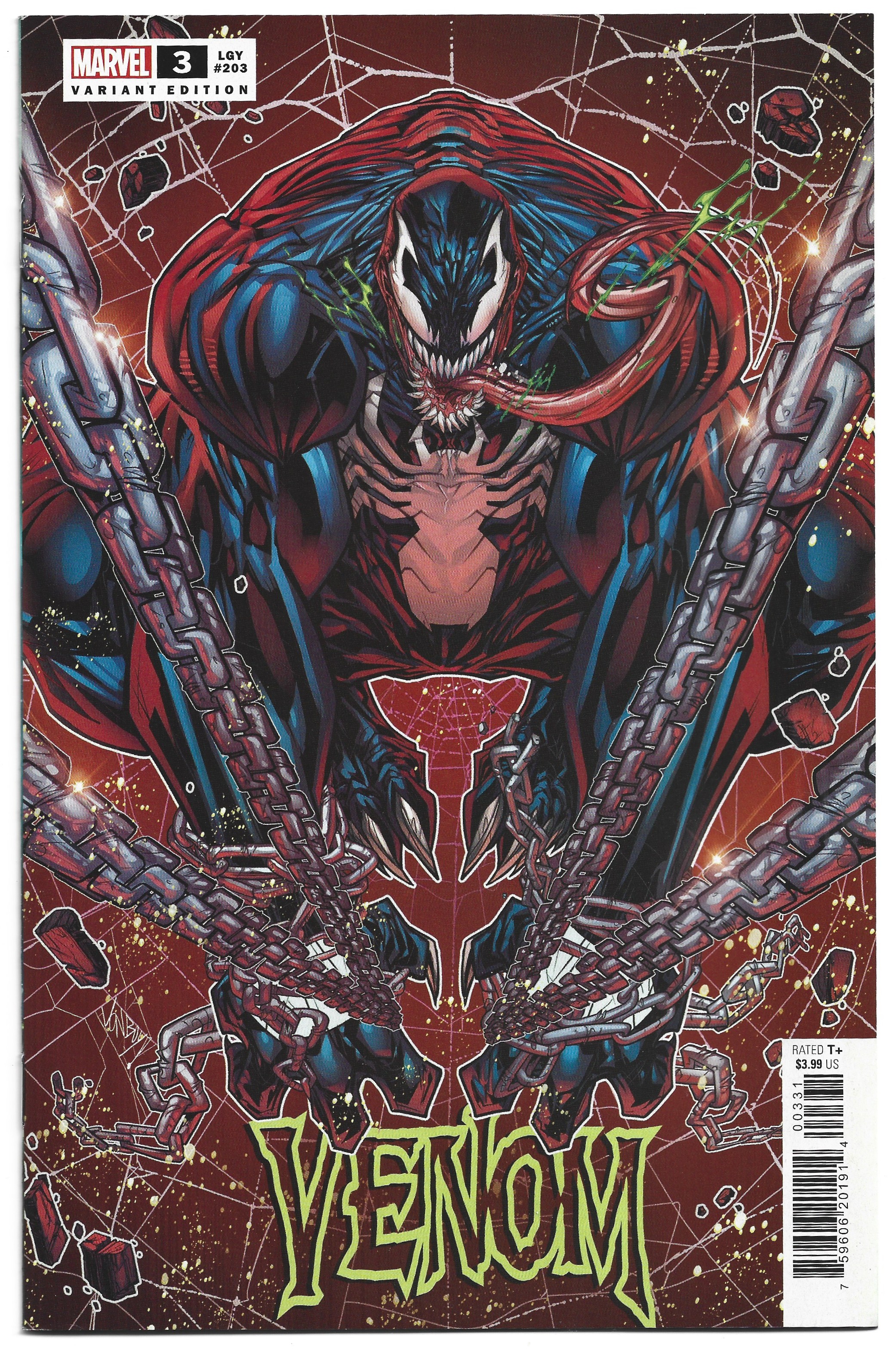 Venom #3 1:25 Jonboy Meyers Variant Ram V Marvel 2021 VF/NM