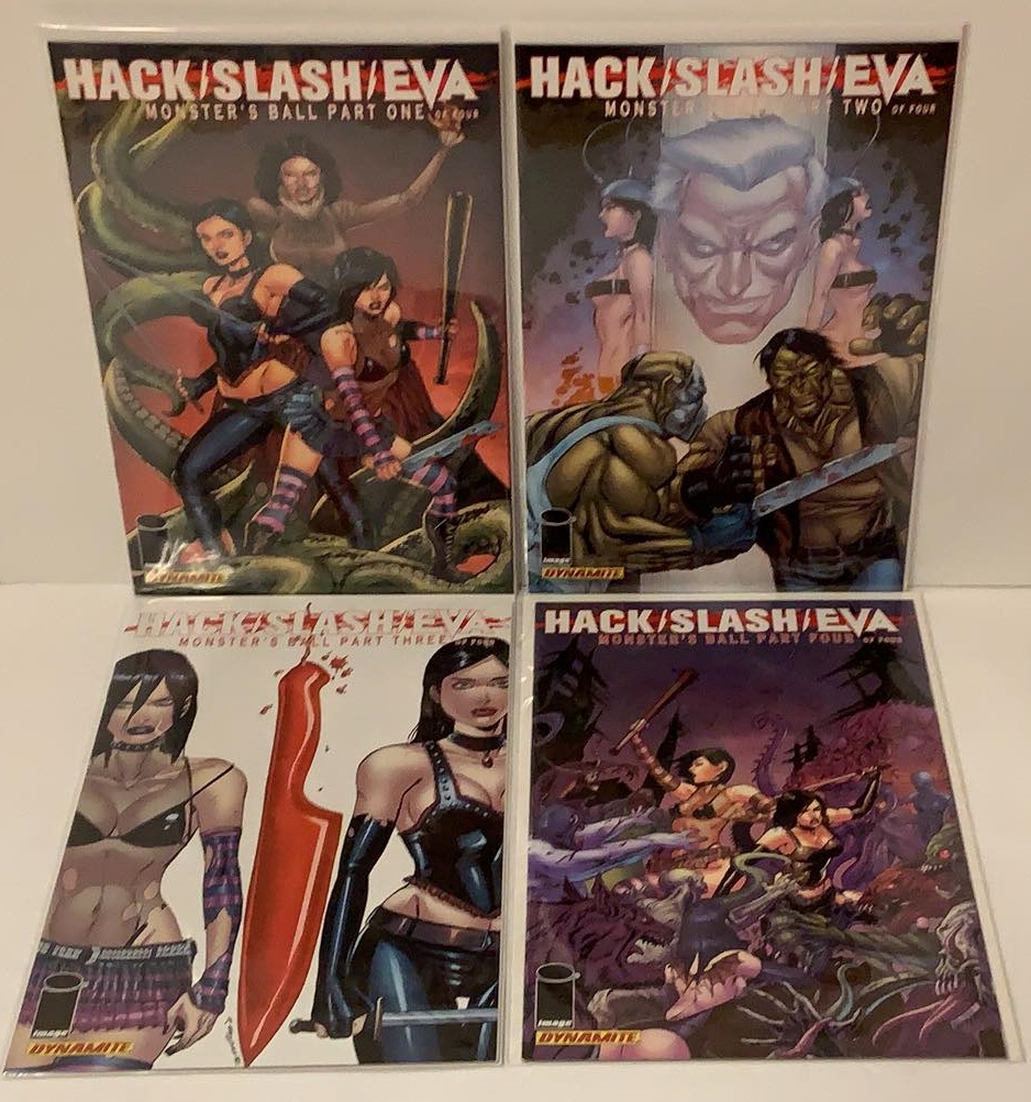 Hack Slash Eva Monster's Ball #1-4 Complete Set Image Dynamite 2011 VF/NM