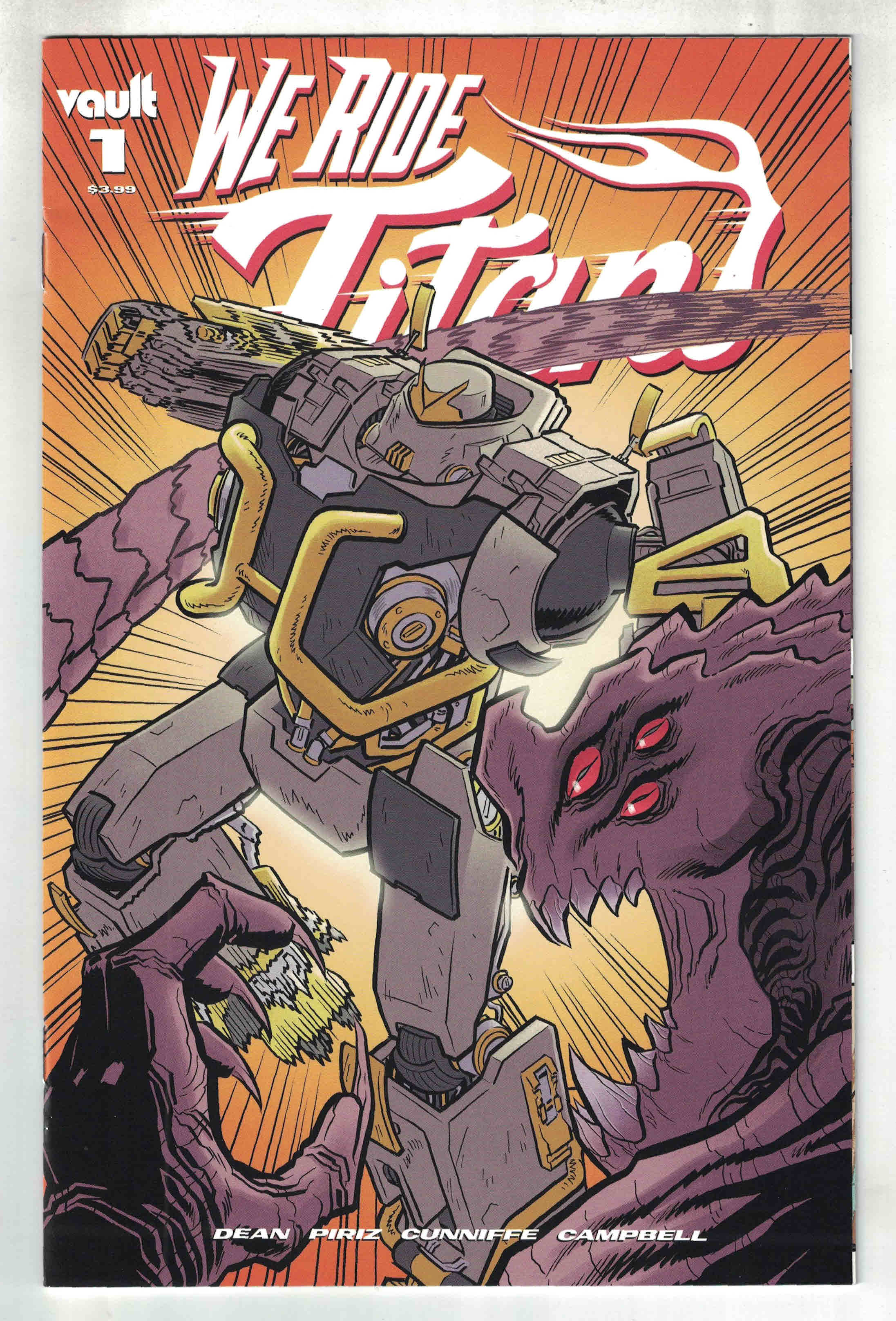 We Ride Titans #1 1:50 Wilson IV Variant Vault 2021 VF/NM