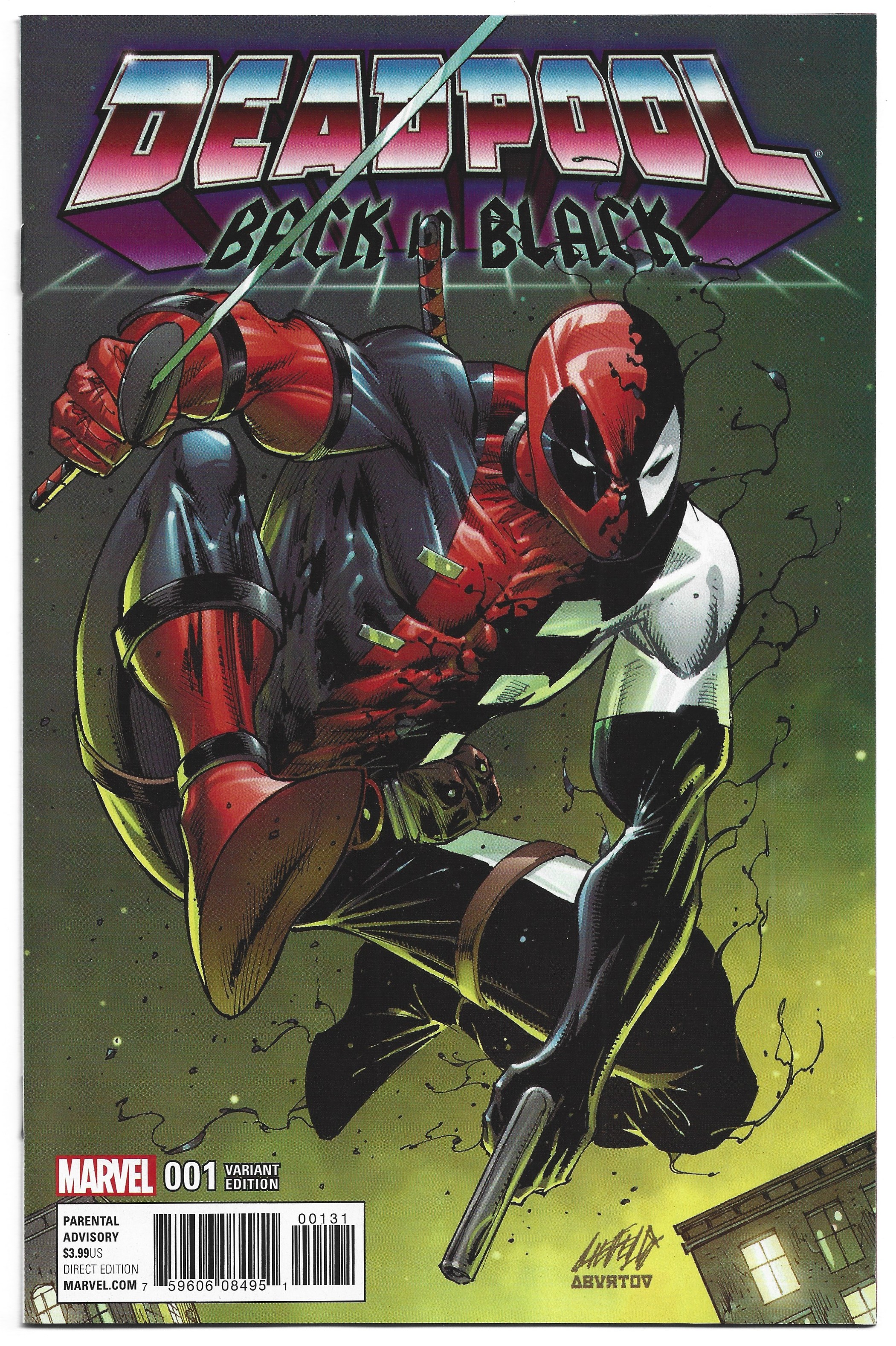 Deadpool Back in Black #1 1:50 Rob Liefeld Venom Symbiote Variant 2016 VF/NM