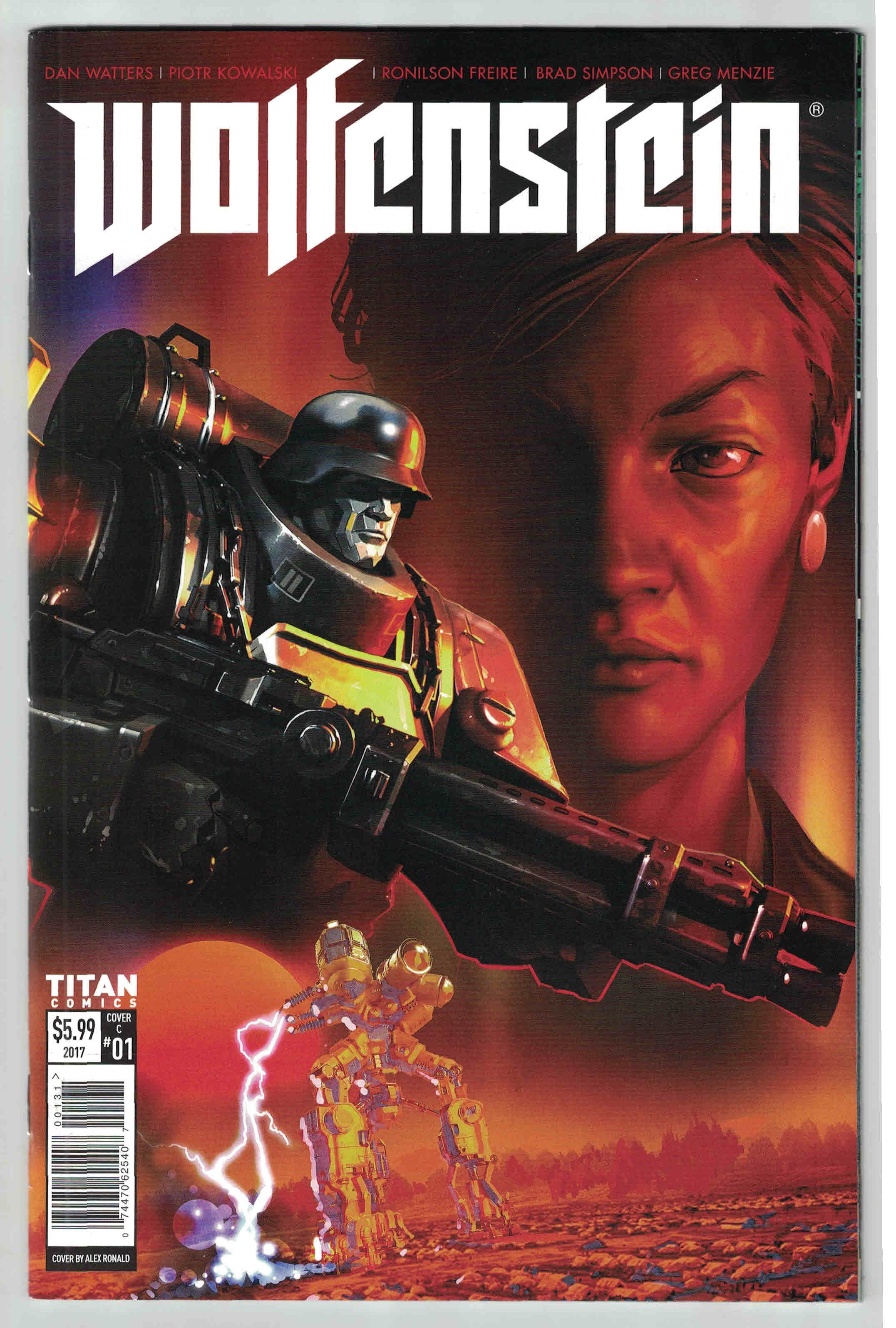 Wolfenstein #1 Alex Ronald Variant Titan 2017 VF/NM – Ultimate Comics