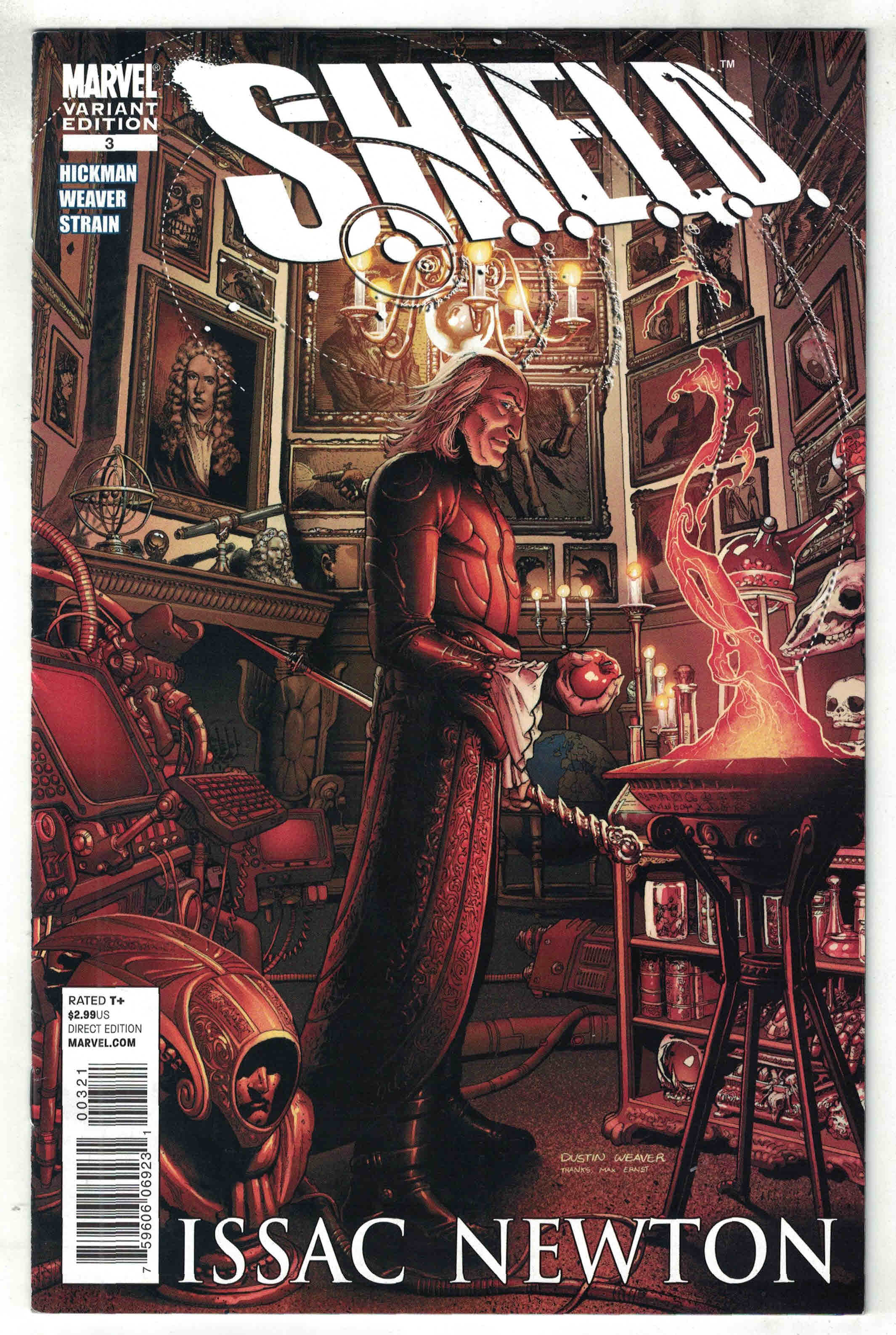 SHIELD #3 1:20 Dustin Weaver Variant Hickman Marvel 2010 VF/NM