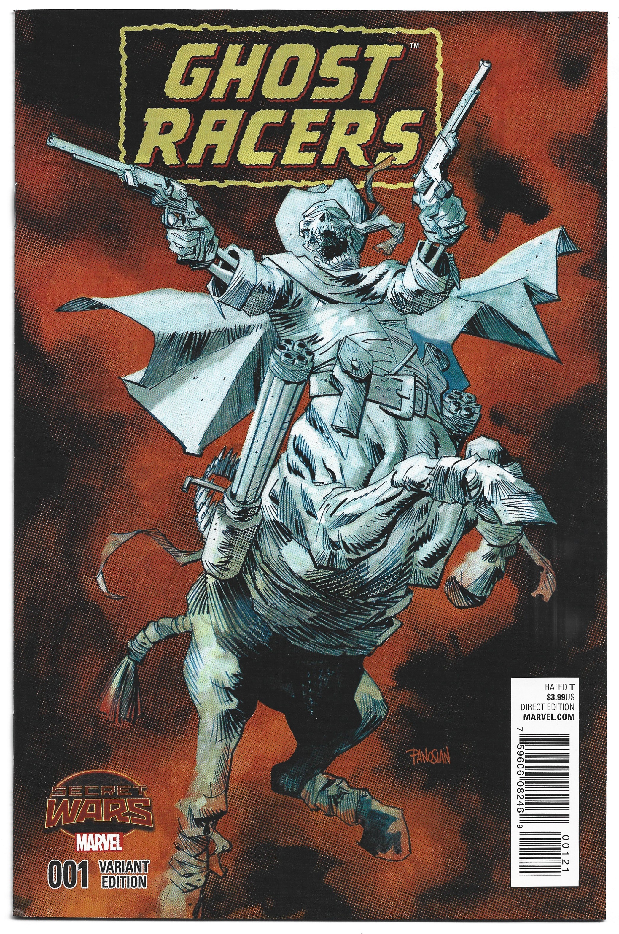 Ghost Racers #1 1:25 Dan Panosian Variant Secret Wars Marvel 2015 VF/NM