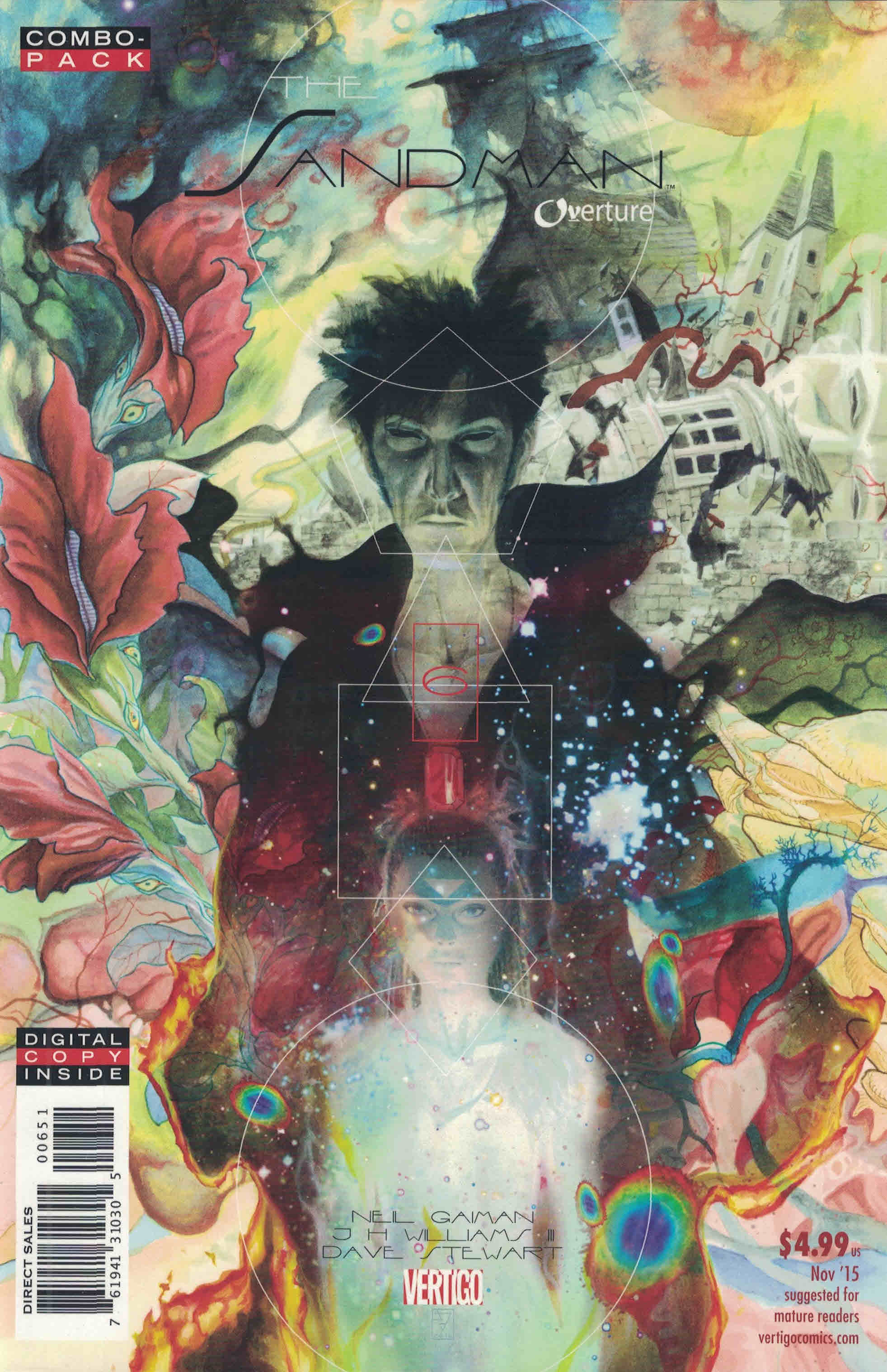 Sandman Overture #6 Combo Pack J.H. Williams Variant Neil Gaiman Vertigo 2013