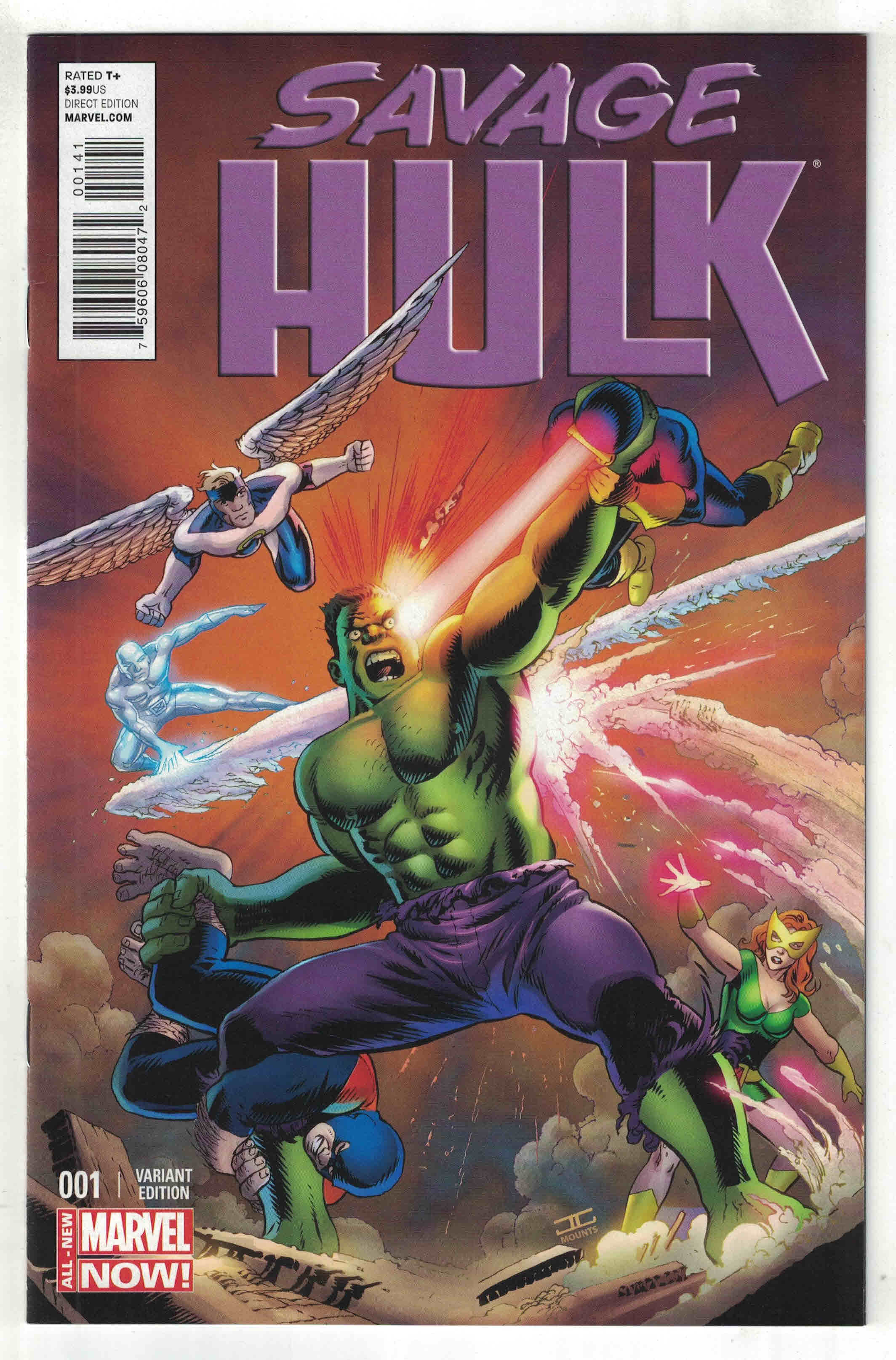 Savage Hulk #1 1:25 John Cassaday Variant Alan Davis Marvel 2014
