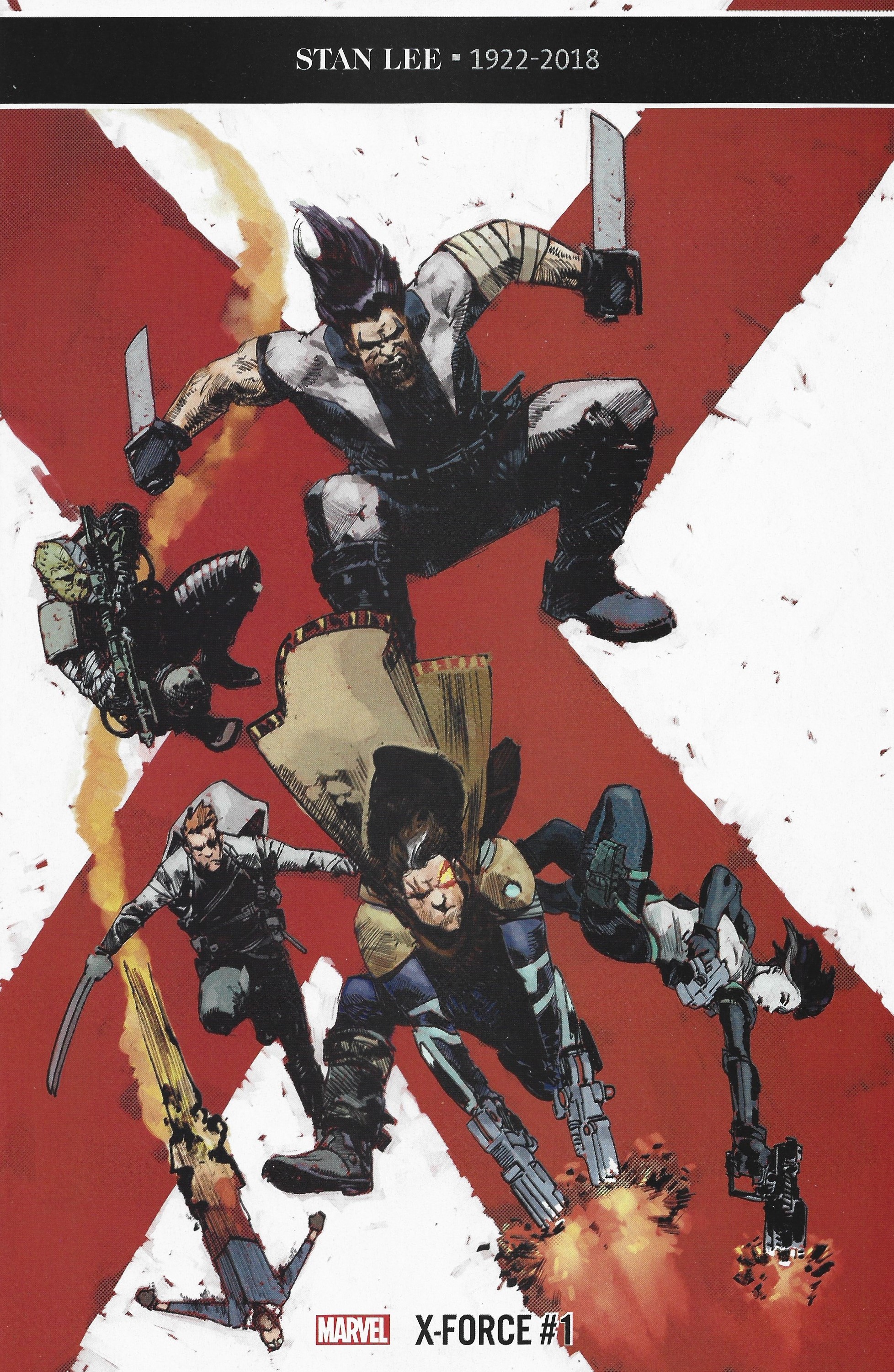 X-Force #1 1:10 Gerardo Zaffino Variant Stan Lee Memoriam Marvel