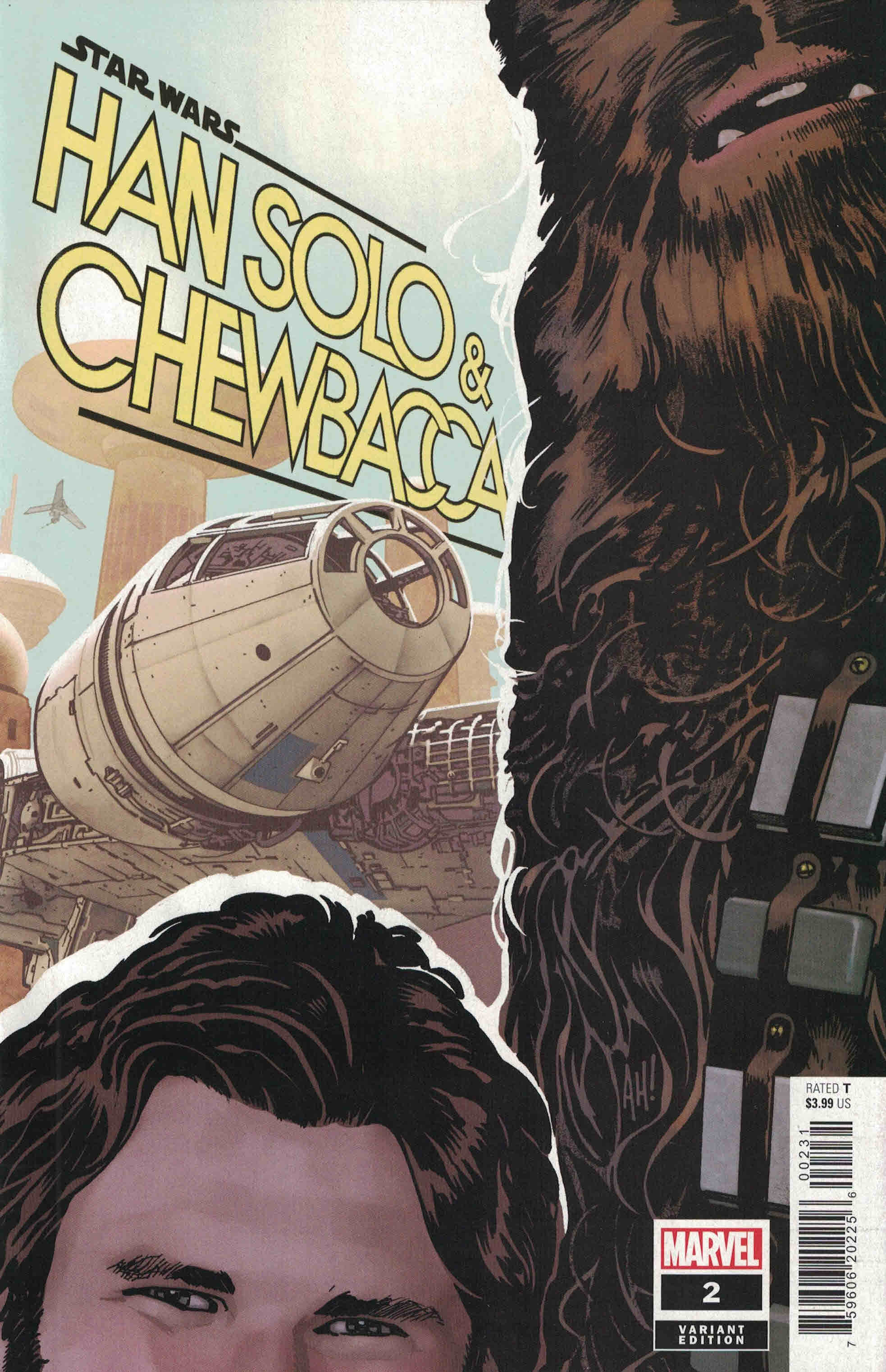 Star Wars Han Solo & Chewbacca #2 1:25 Adam Hughes Variant Marvel