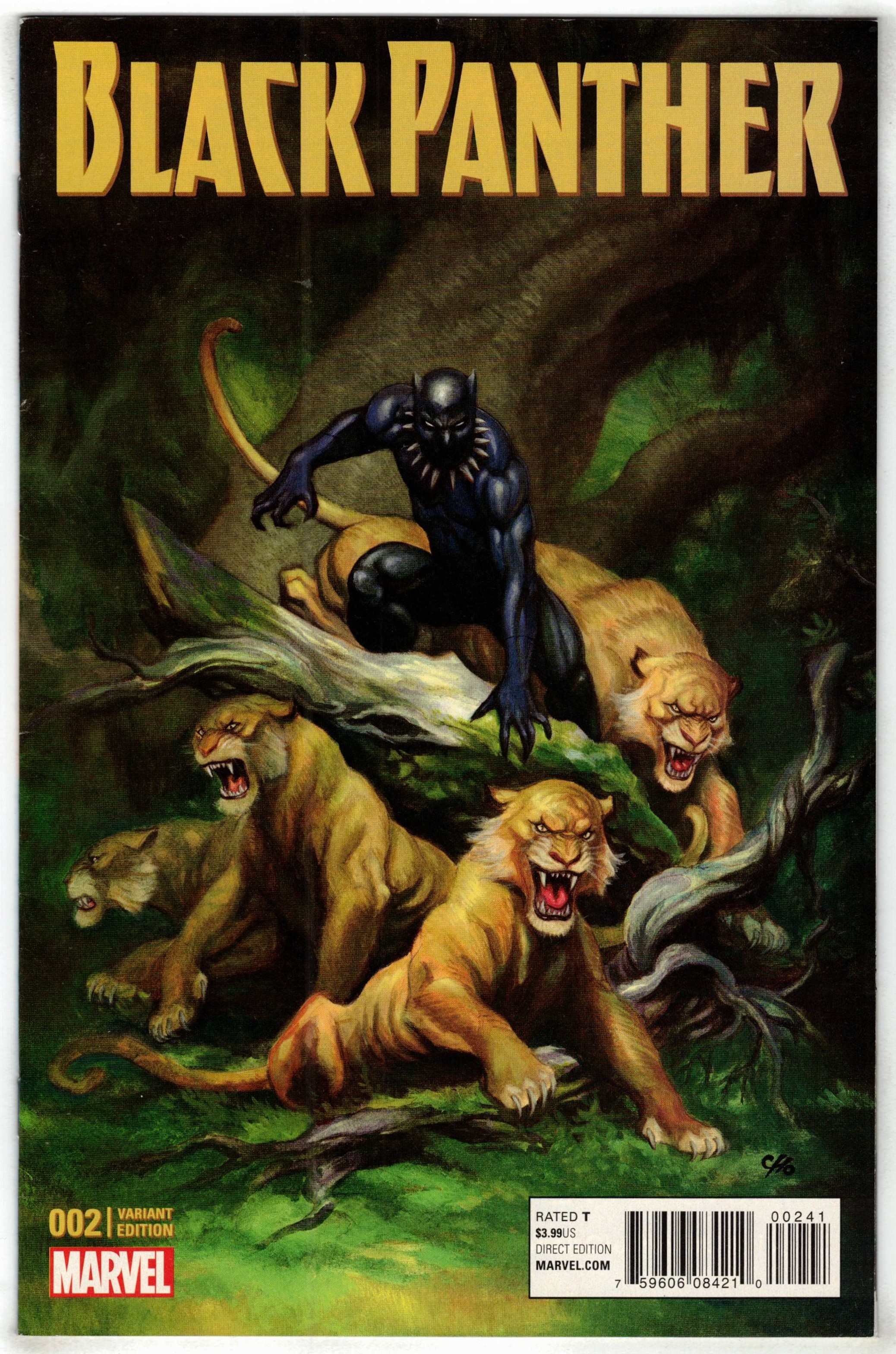 Black Panther #2 1:25 Frank Cho Variant Marvel 2016 VF/NM