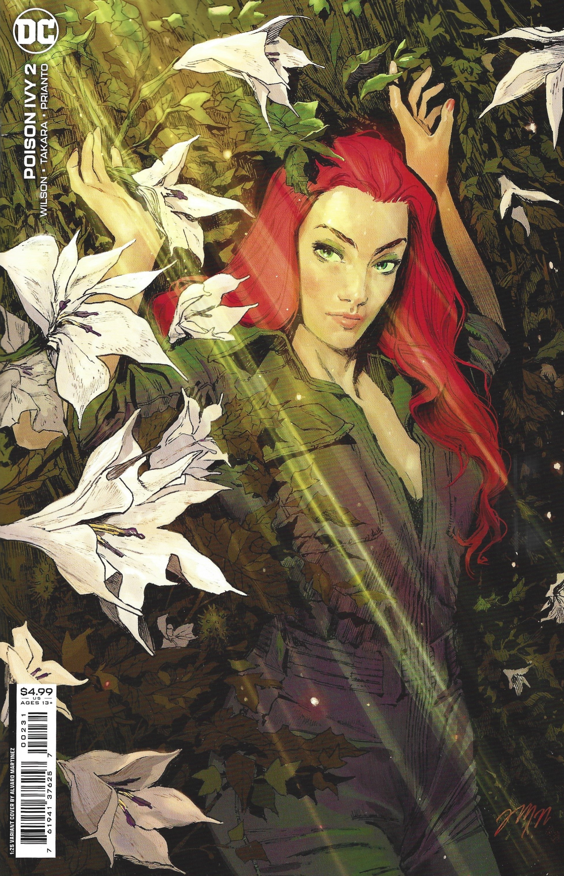 Poison Ivy #2 1:25 Alvaro Martinez Variant G. Willow Wilson DC 2022