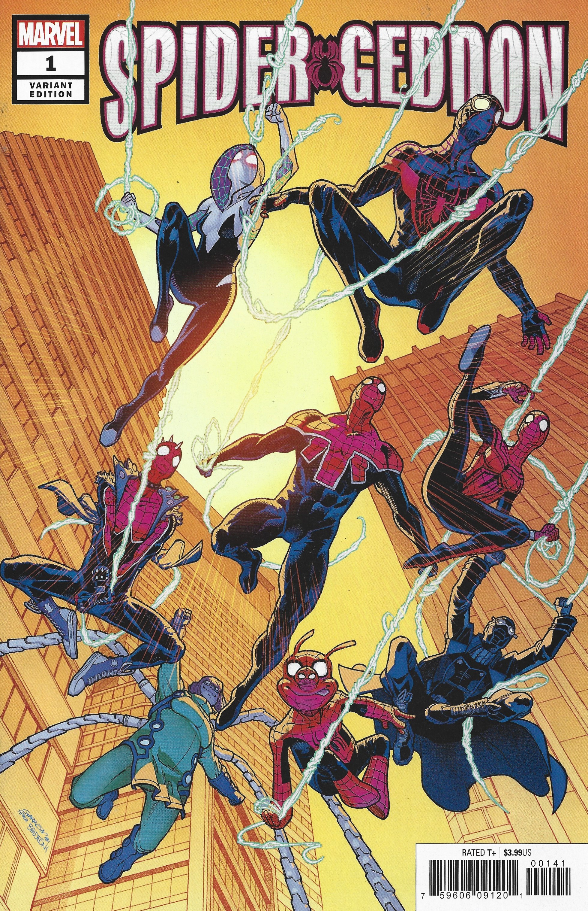 Spider-Geddon #1 1:25 Javi Garron Variant Spider-Verse Marvel 2018