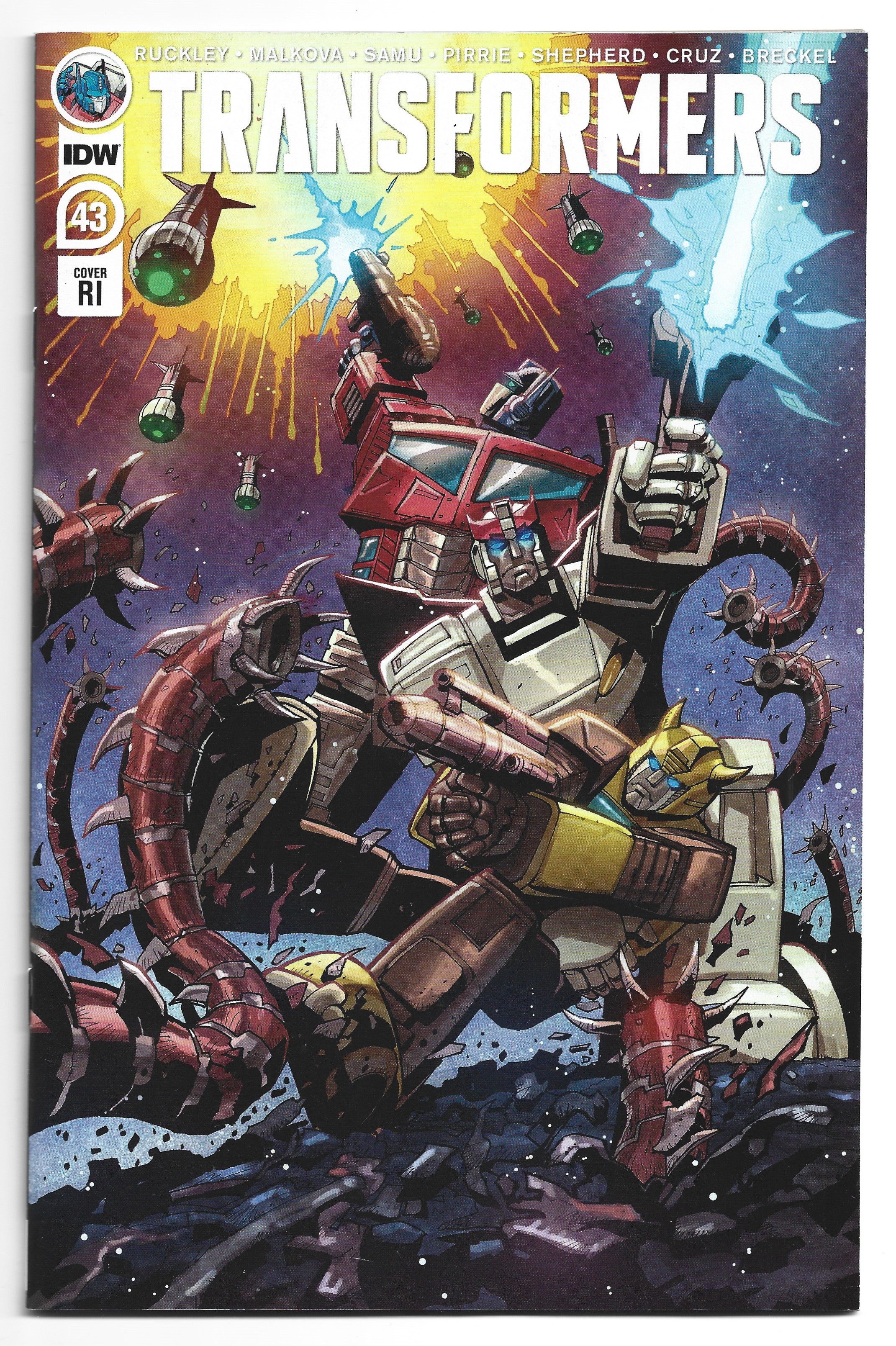 Transformers #43 1:10 Geoff Senior Variant Optimus Prime IDW 2019 AS IS ...