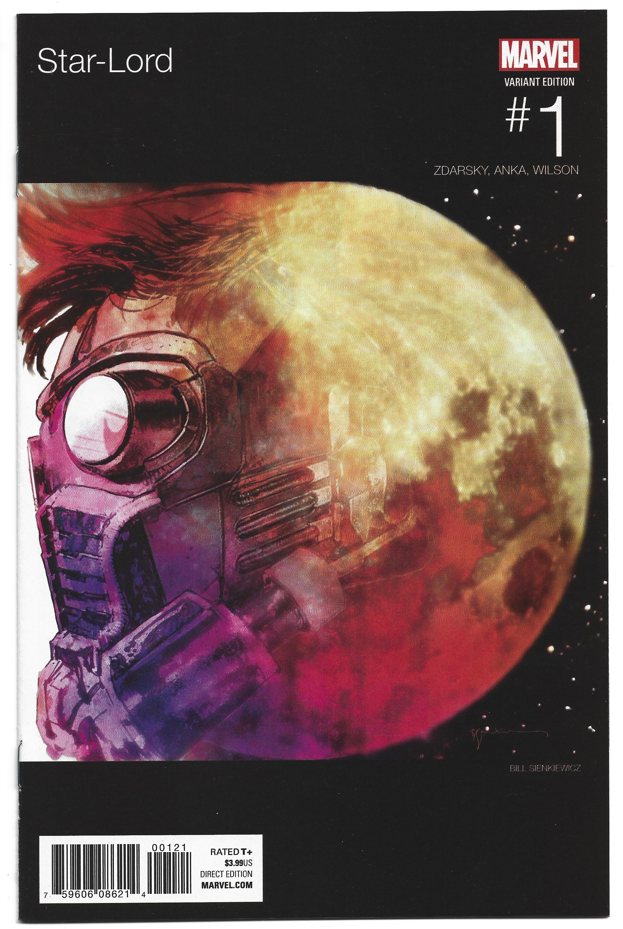 Star-Lord #1 Bill Sienkiewicz Kid Cudi Hip Hop Variant Zdarsky
