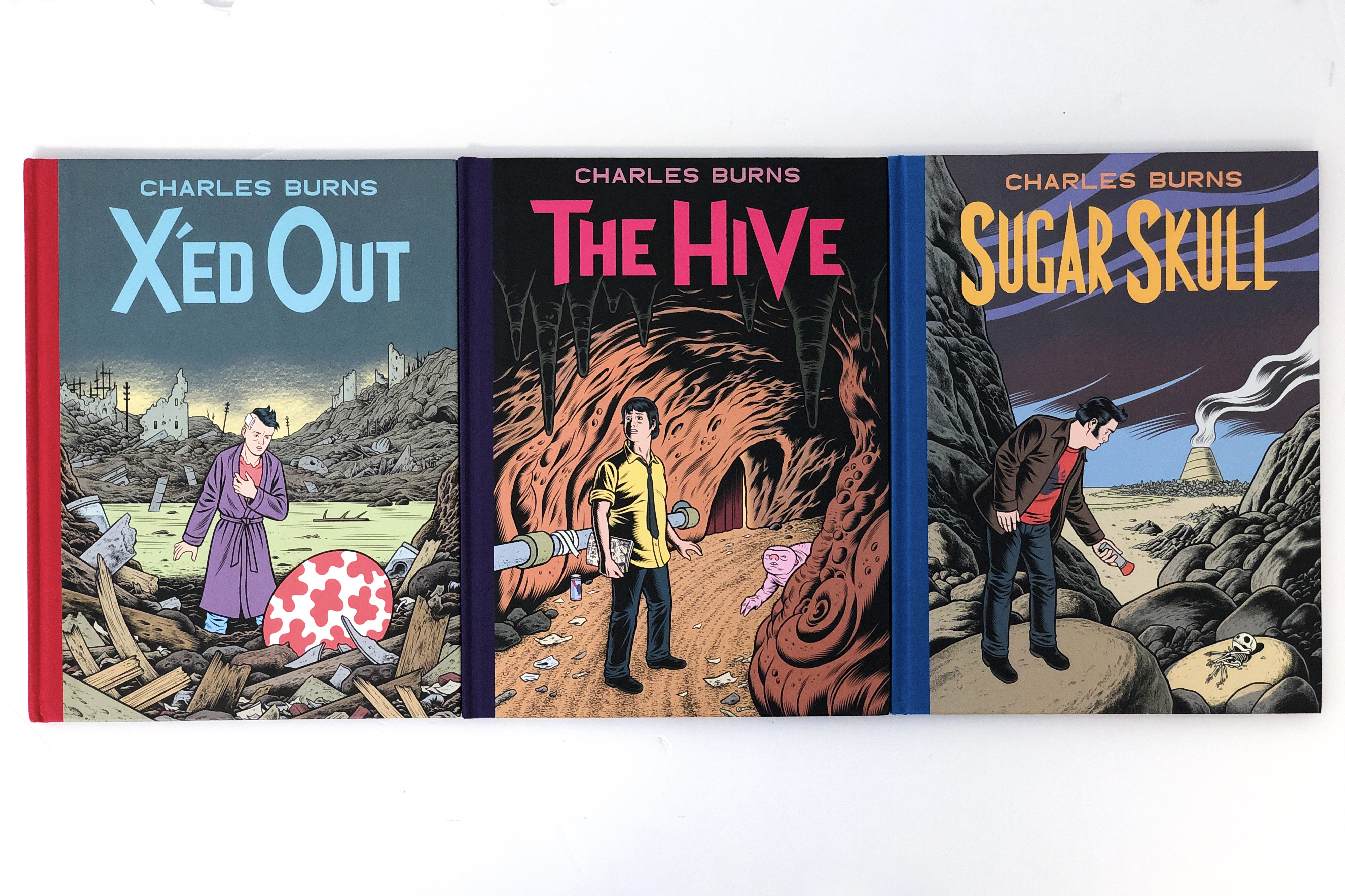 X'ed Out, The Hive, Sugar Skull HC 1st Prints Charles Burns
