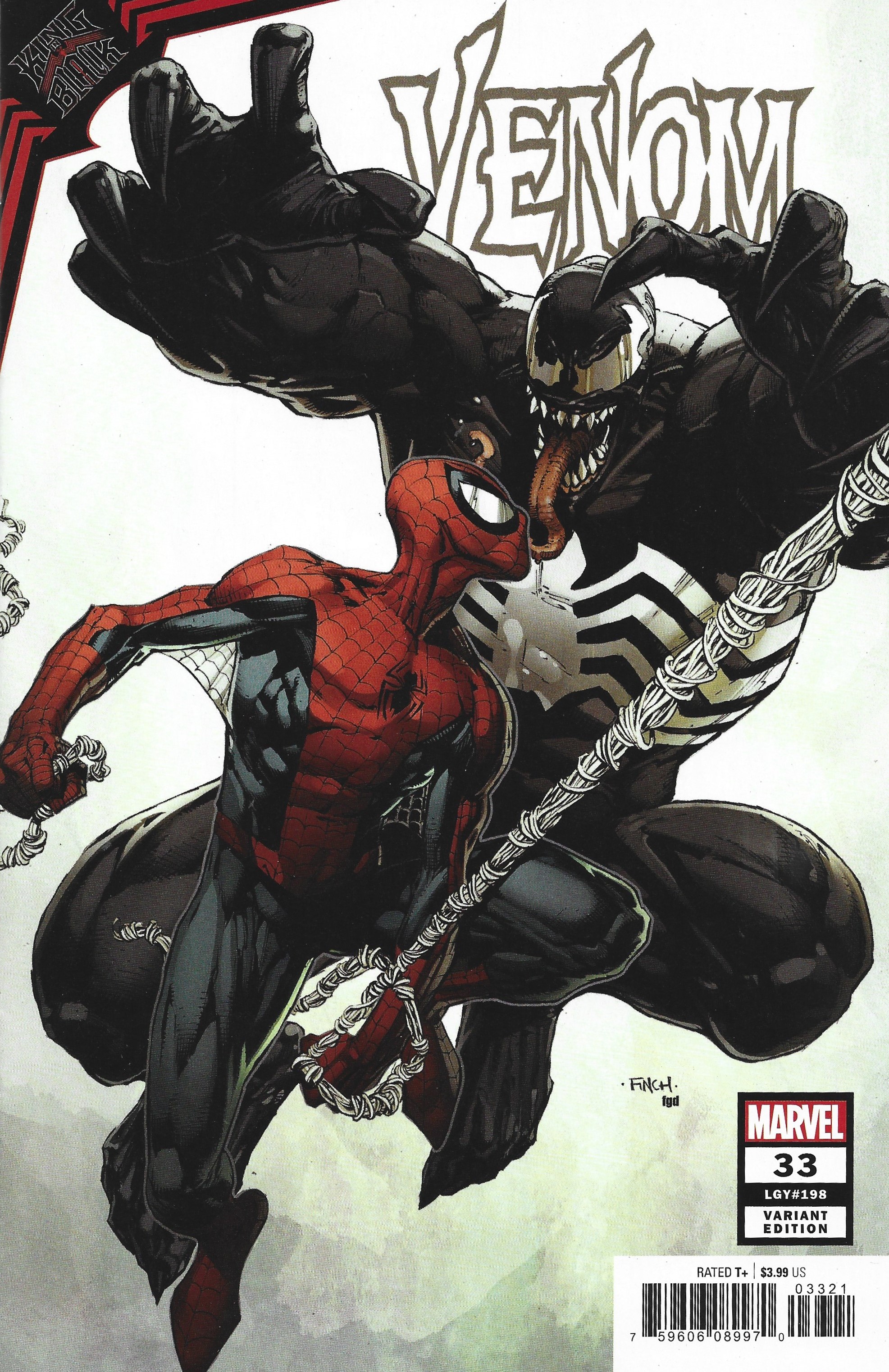 Venom #33 1:50 David Finch Variant King in Black Donny Cates Marvel 2018