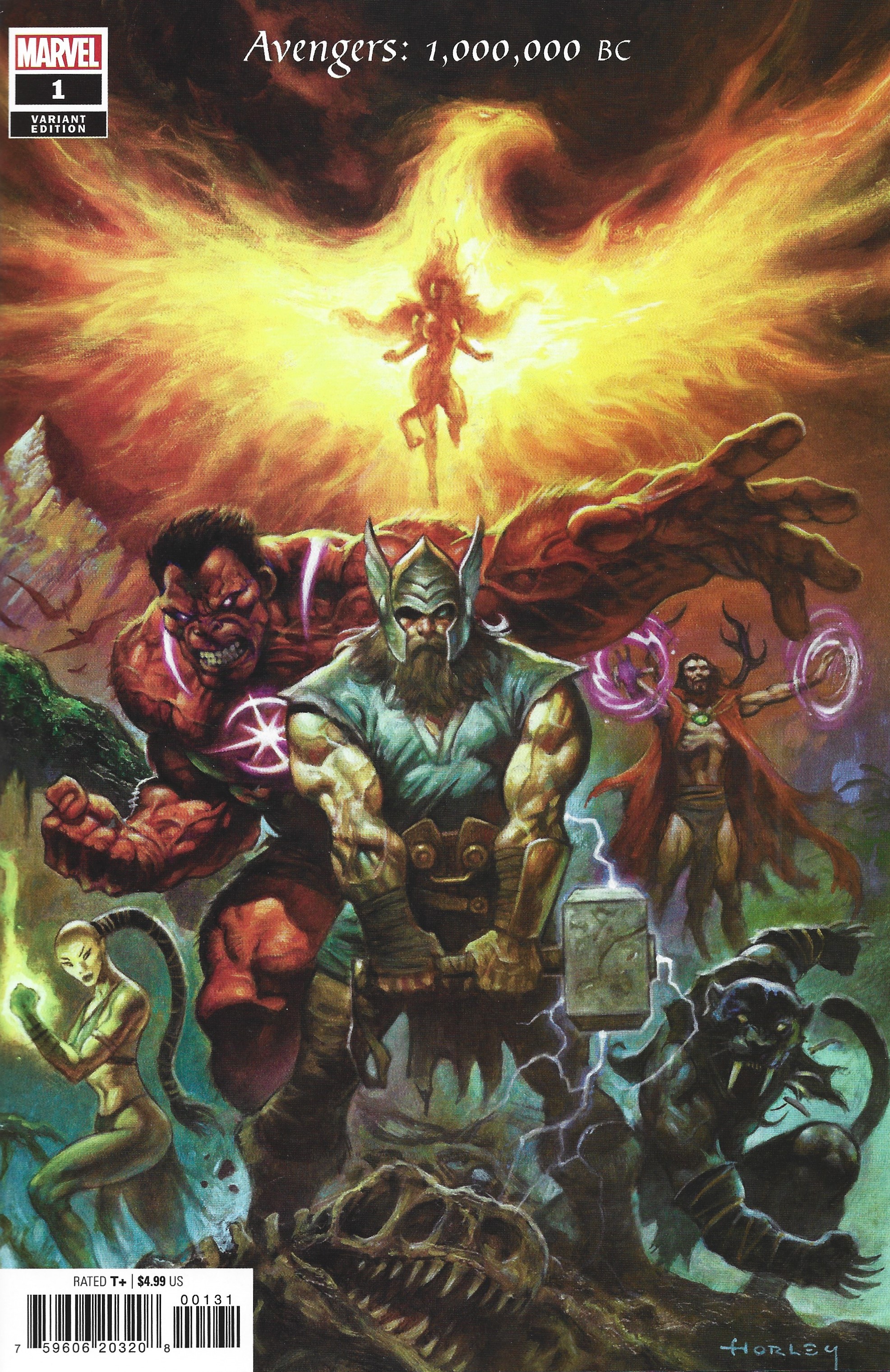Avengers 1,000,000 BC #1 1:25 Horley Variant Origin of Thor Marvel 2022