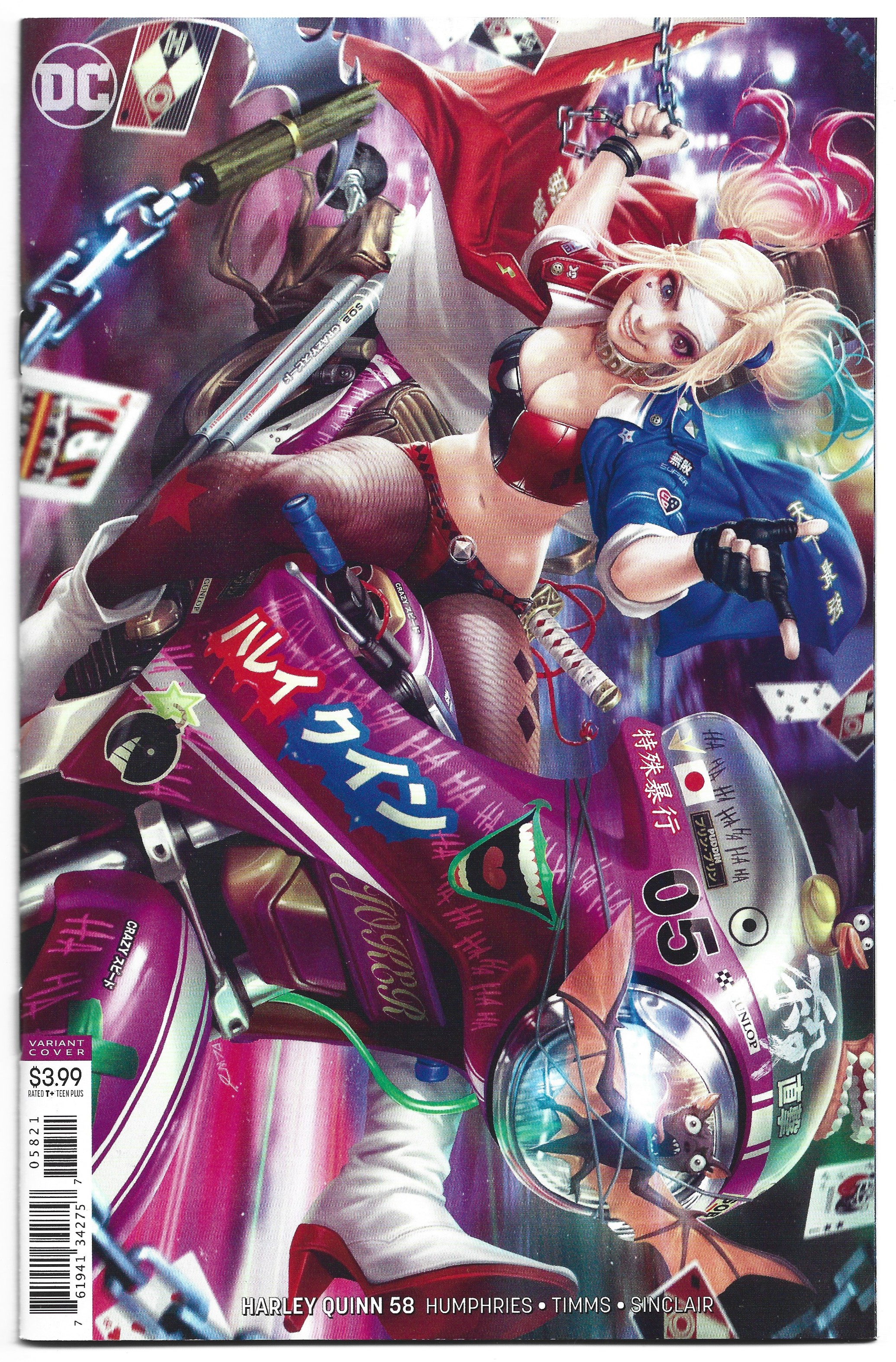 Harley Quinn #58 Derrick Chew Variant Batman Teamup DC 2016 VF/NM